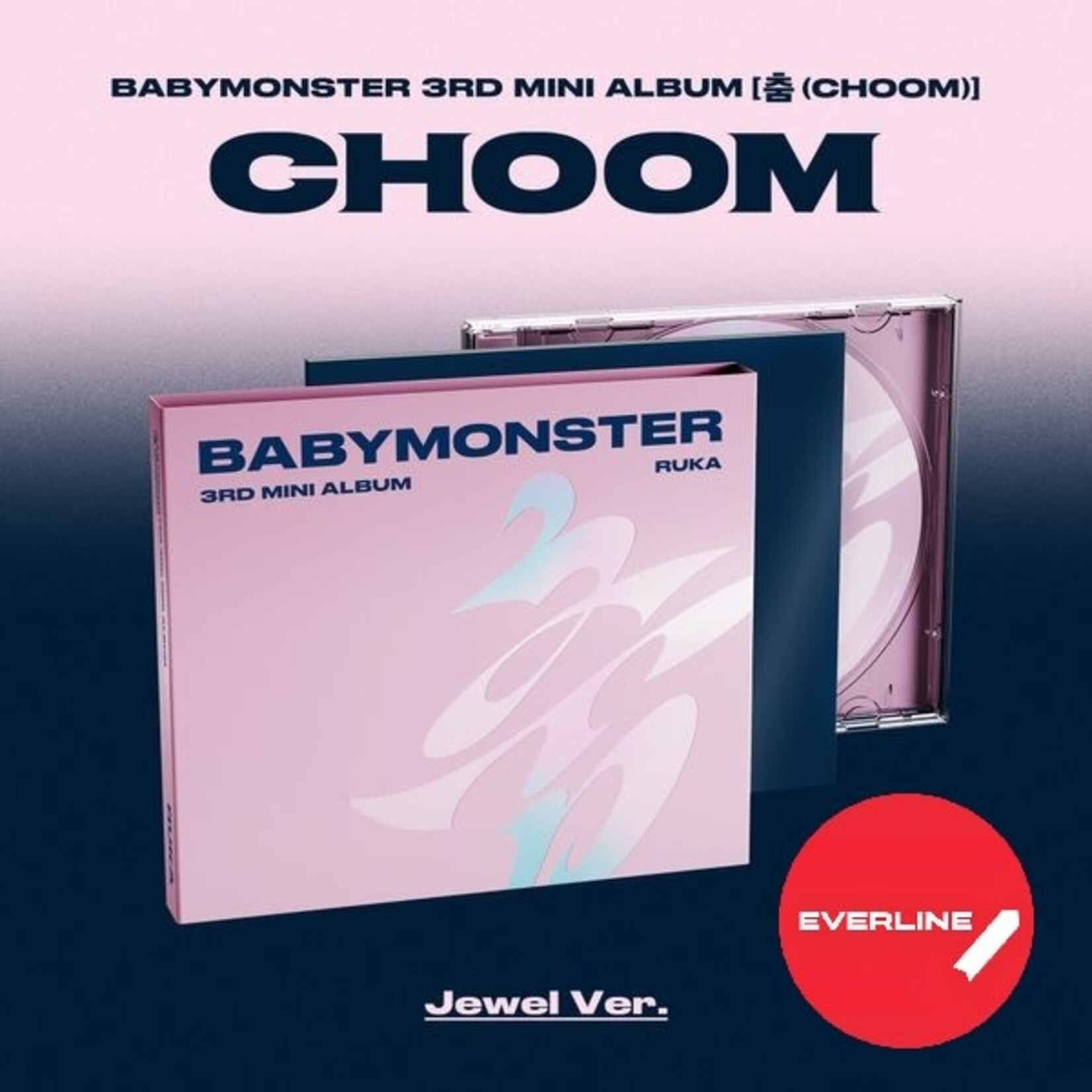 BABYMONSTER BABYMONSTER - 3rd MINI ALBUM [CHOOM] (Jewel Ver.) + Random Photocard (EVERLINE)