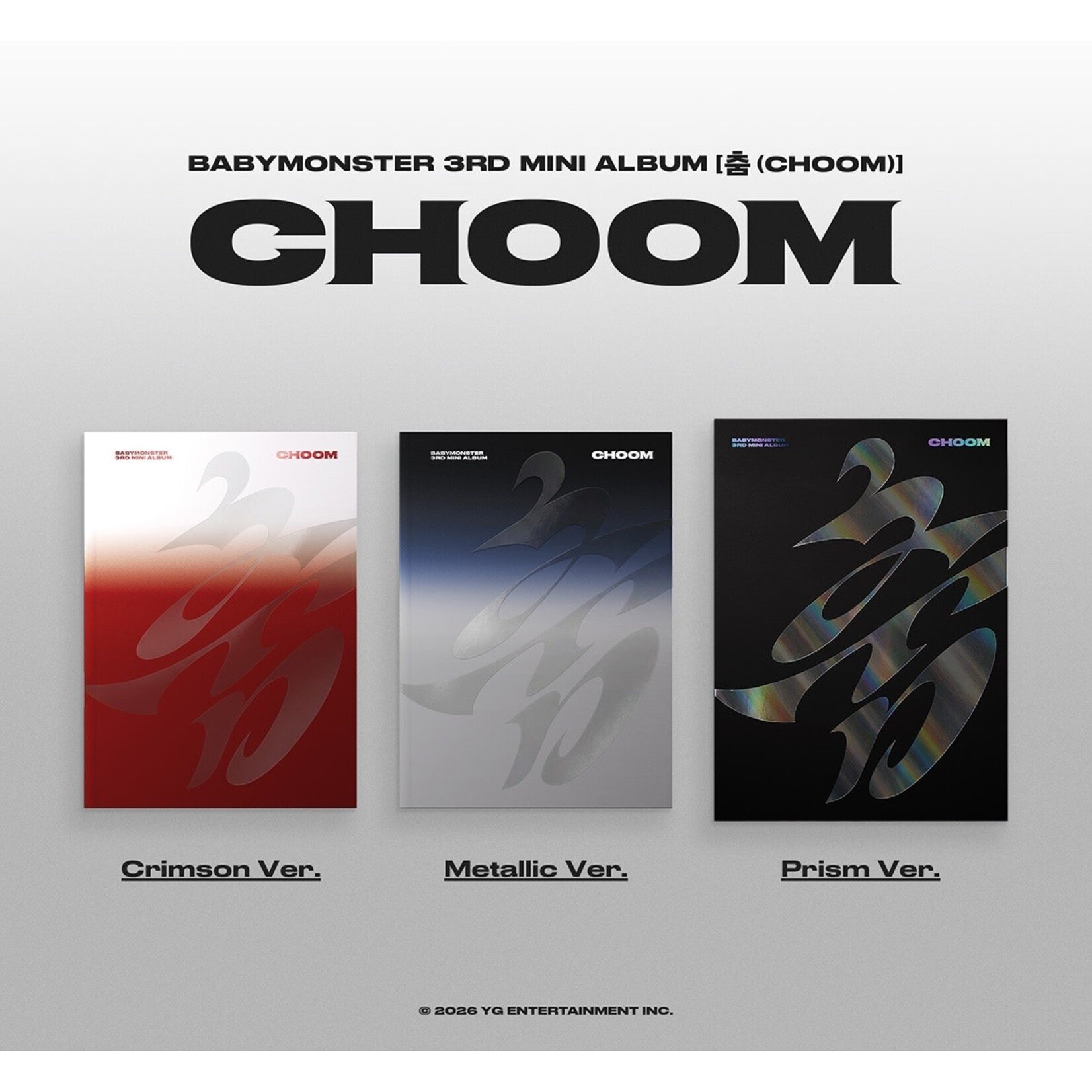 BABYMONSTER BABYMONSTER - 3rd MINI ALBUM [CHOOM] (Photobook Ver.) + Random Photocard (WITHMUU)