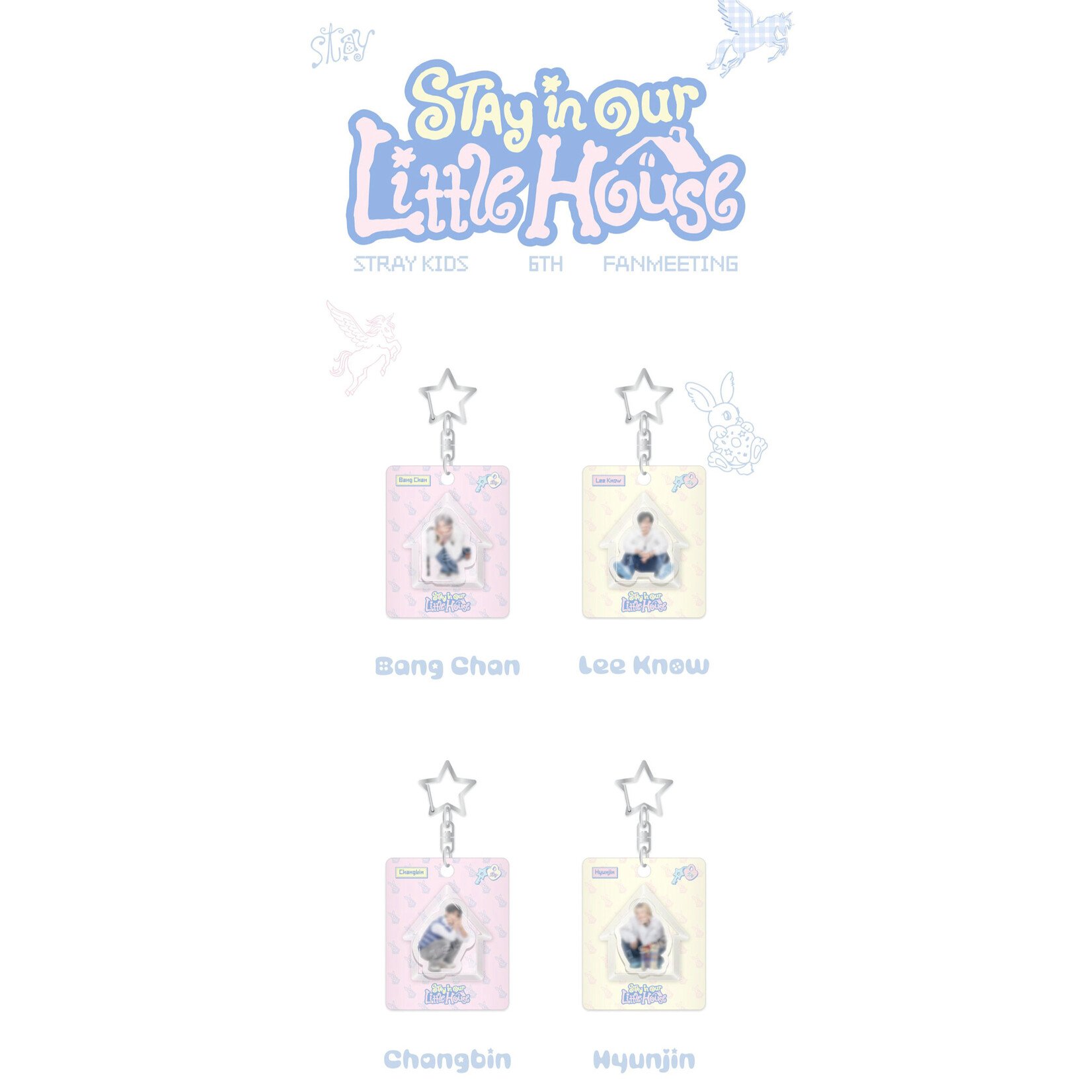 Stray Kids Stray Kids - 6TH FANMEETING [STAY in Our Little House] MINI BLOCK KEYRING