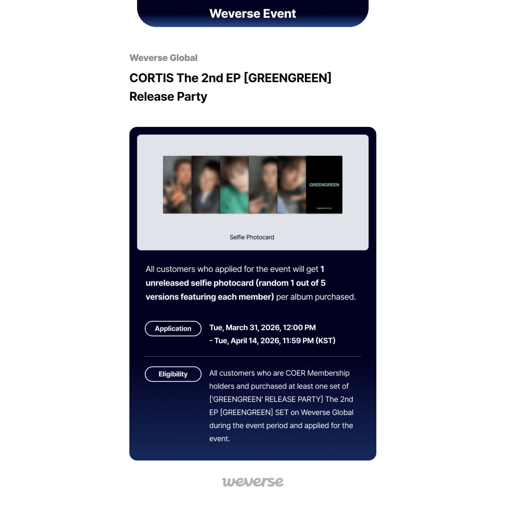 CORTIS ['GREENGREEN' RELEASE PARTY] CORTIS - The 2nd EP [GREENGREEN] (Photobook Ver.) + Weverse Gift (WS)