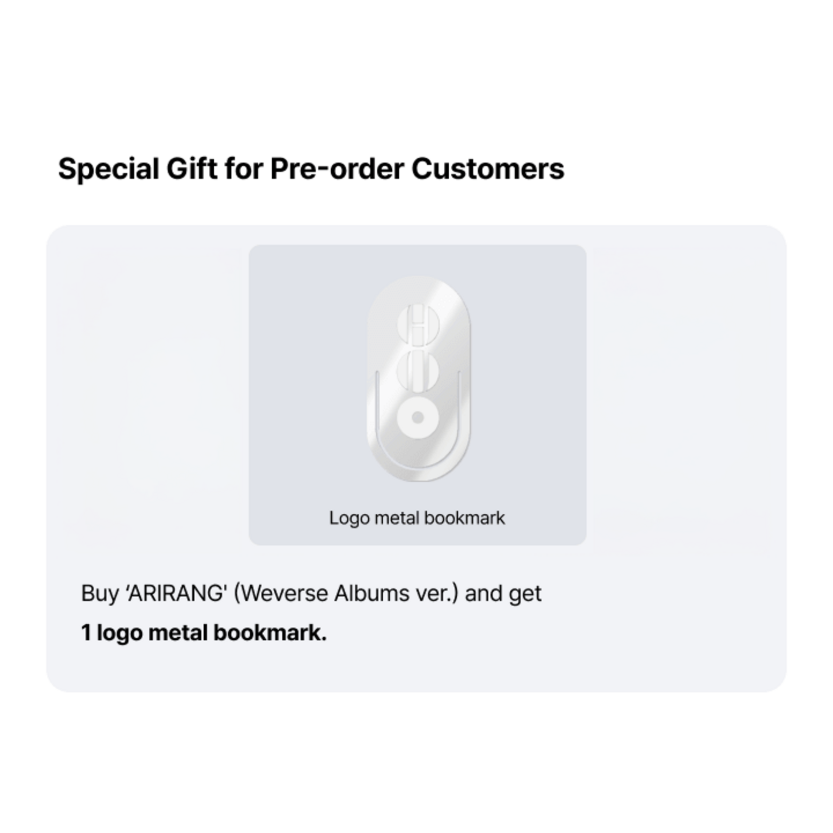 BTS BTS - [ARIRANG] (Weverse Albums ver.) + Weverse Gift (WS)