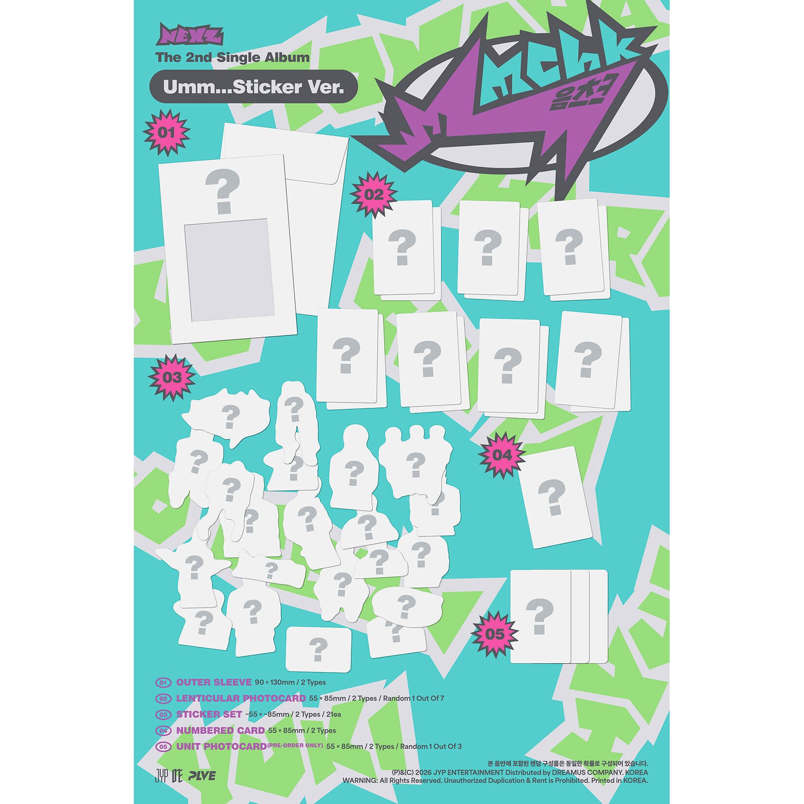 NEXZ NEXZ - 2nd Single Album [Mmchk] (Sticker Ver.)