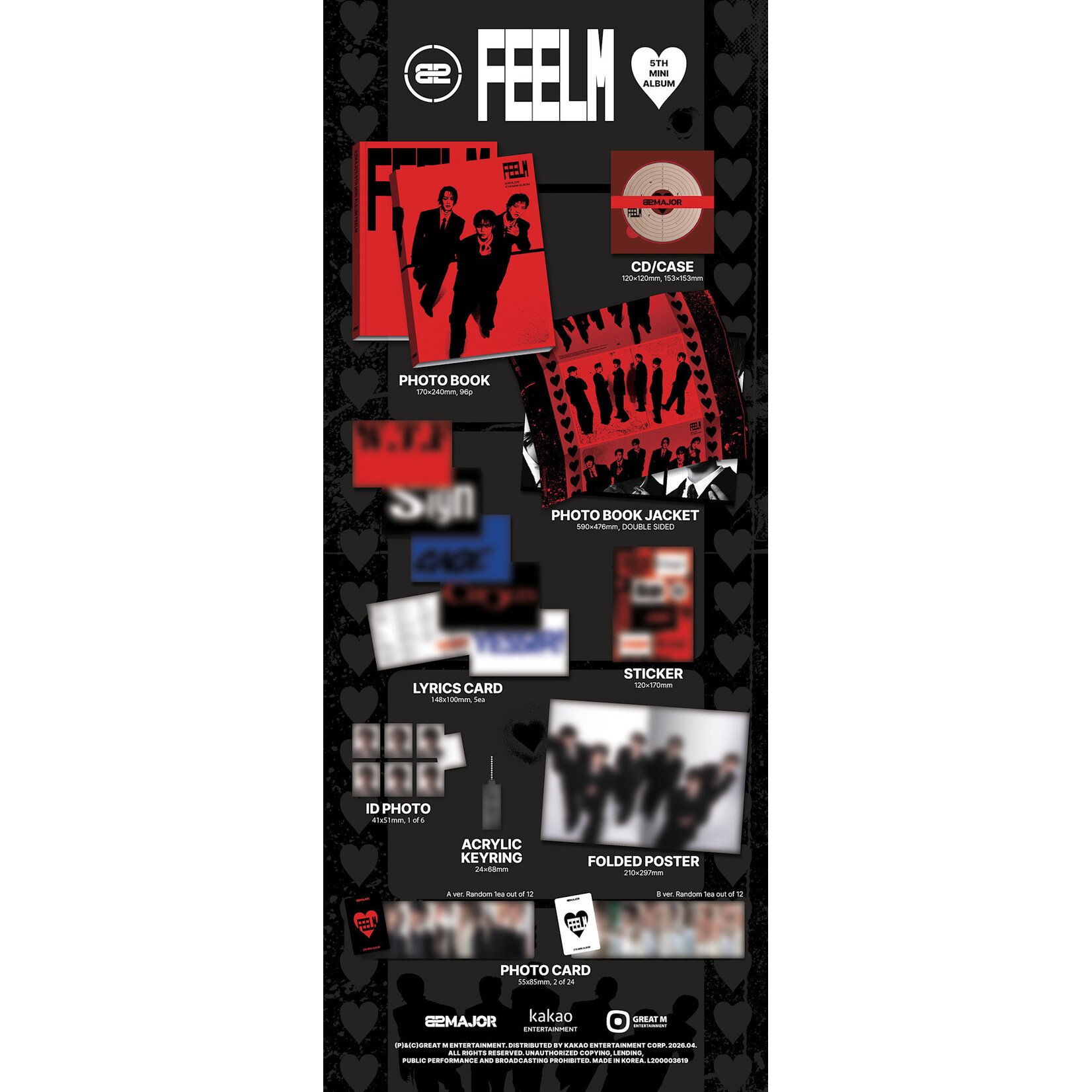 82MAJOR 82MAJOR - 5TH MINI ALBUM [FEELM] (PHOTOBOOK ver.)