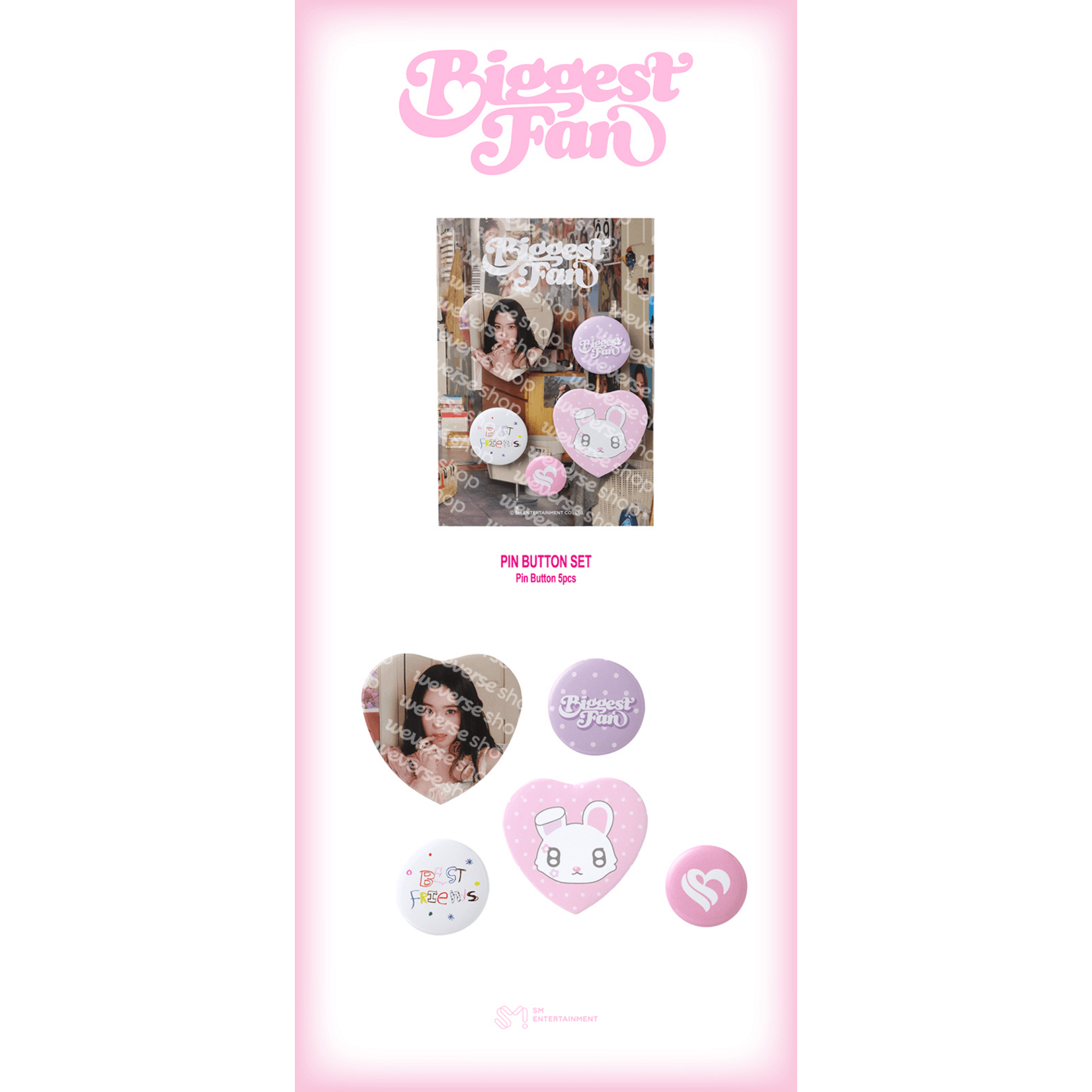 Red Velvet IRENE - 2026 IRENE 1TH ALBUM [Biggest Fan] OFFICIAL MD : PIN BUTTON SET
