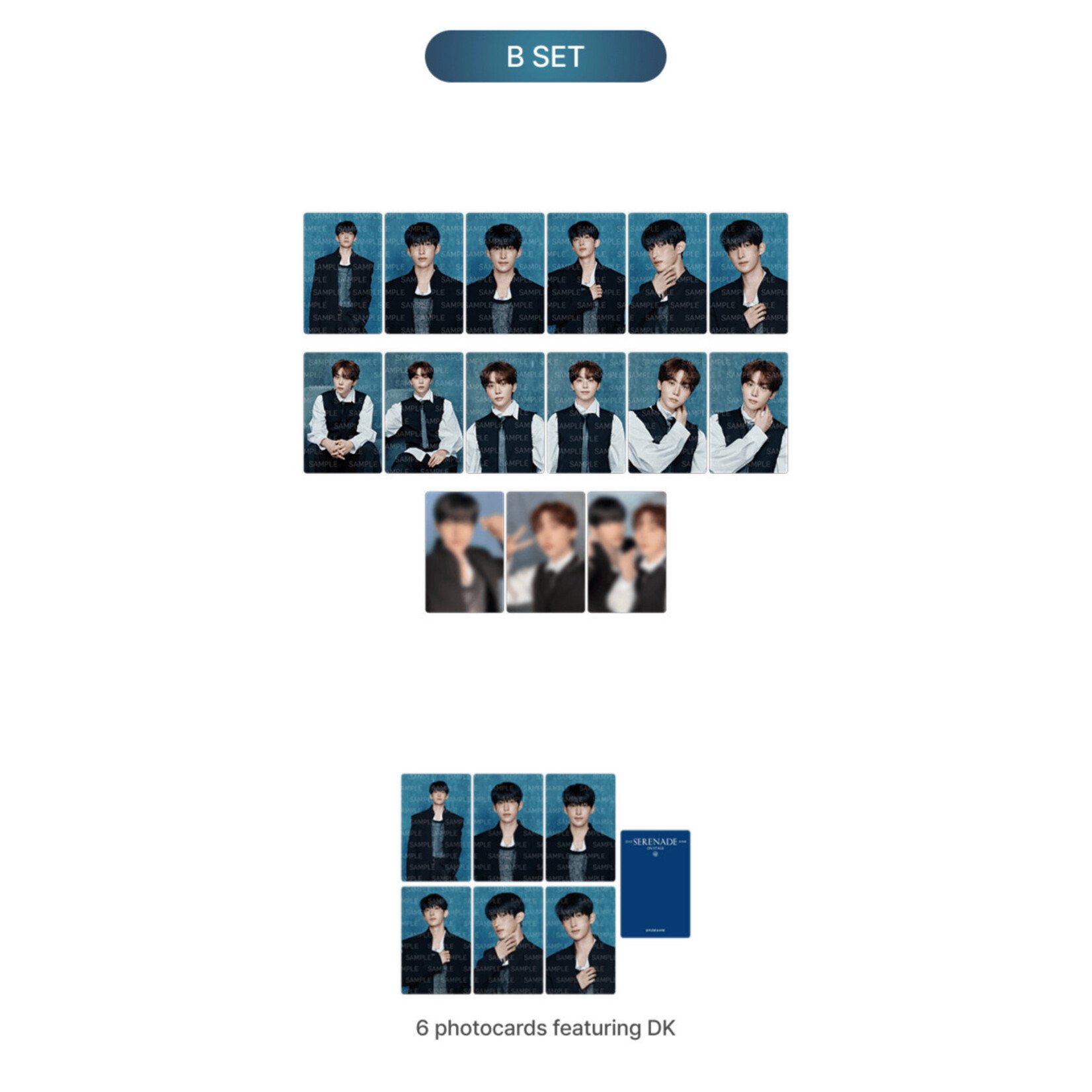 Seventeen SEVENTEEN - DxS [SERENADE] ON STAGE MD : Photocard Set