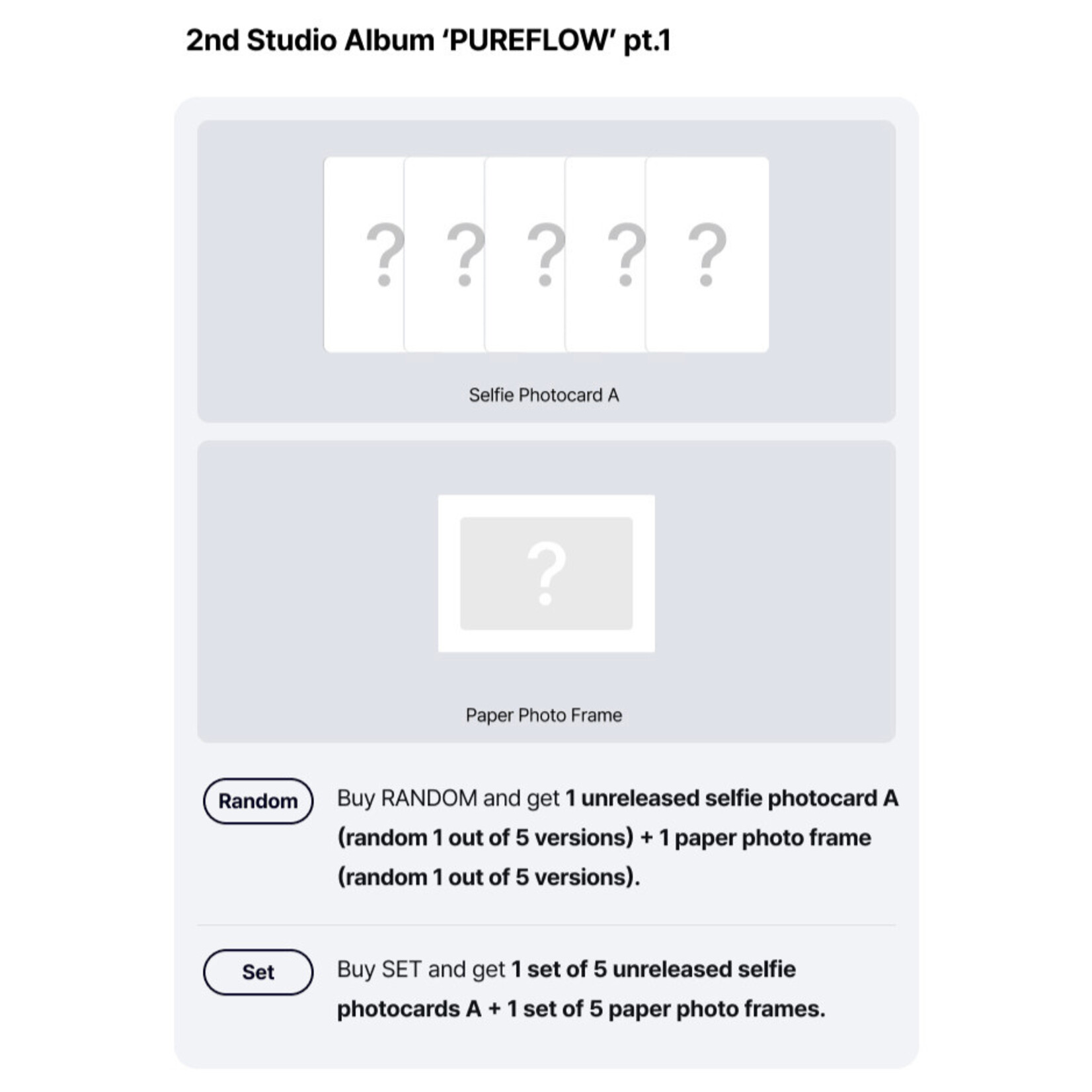 Le Sserafim LE SSERAFIM - 2nd Studio Album ‘PUREFLOW’ pt.1 (Standard Ver.) + Weverse Gift (WS)