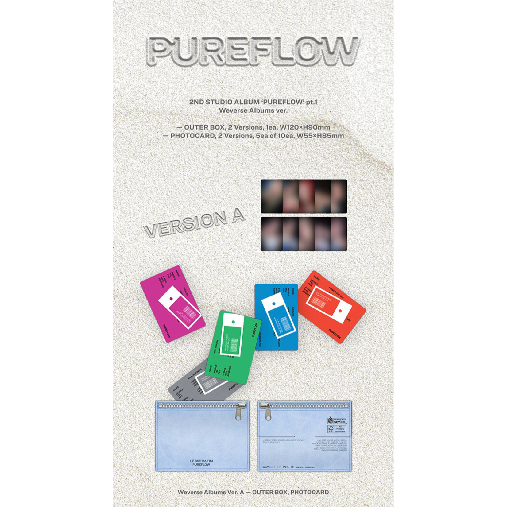 Le Sserafim LE SSERAFIM - 2nd Studio Album ‘PUREFLOW’ pt.1 (Weverse Albums ver.)