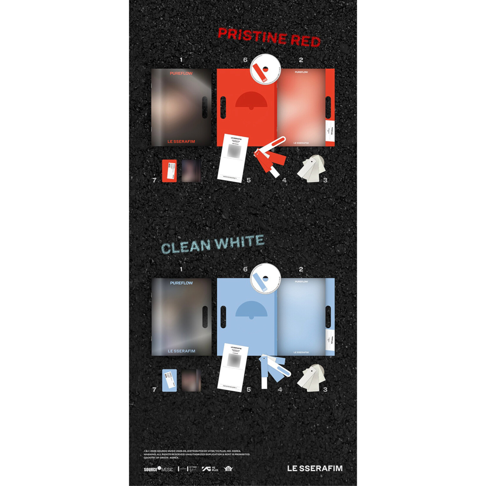 Le Sserafim [VIDEO CALL FANSIGN] LE SSERAFIM - 2nd Studio Album ‘PUREFLOW’ pt.1 (COMPACT ver.) + Weverse Gift (WS)