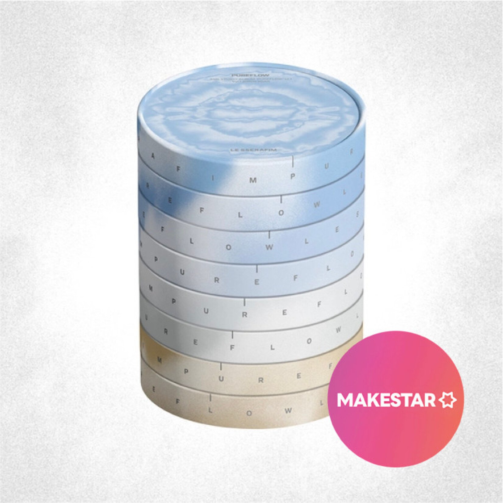 Le Sserafim LE SSERAFIM - 2nd Studio Album ‘PUREFLOW’ pt.1 (Standard Ver.) + Random Photocard (MAKESTAR)