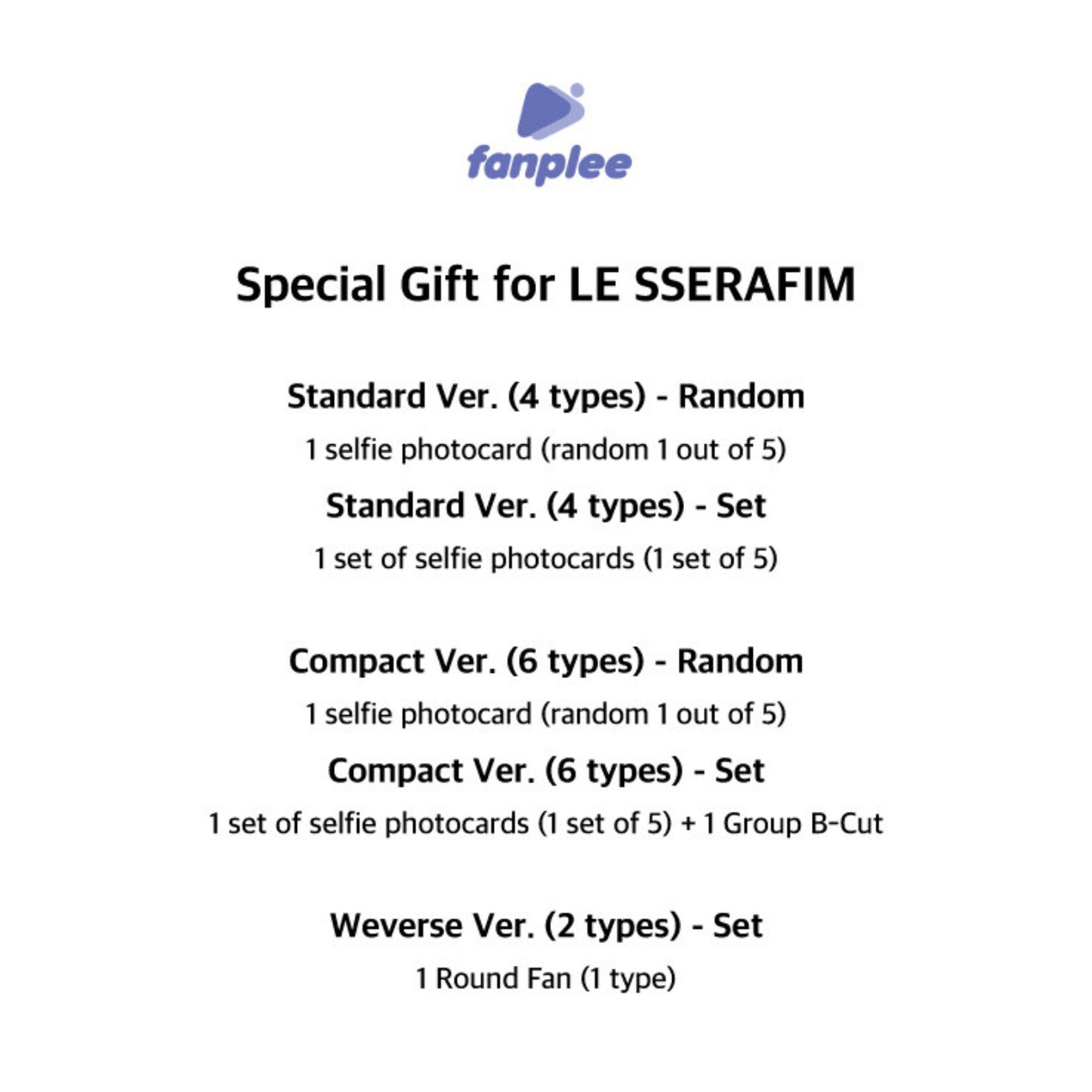Le Sserafim LE SSERAFIM - 2nd Studio Album ‘PUREFLOW’ pt.1 (Compact Ver.) + Random Photocard (FANPLEE)