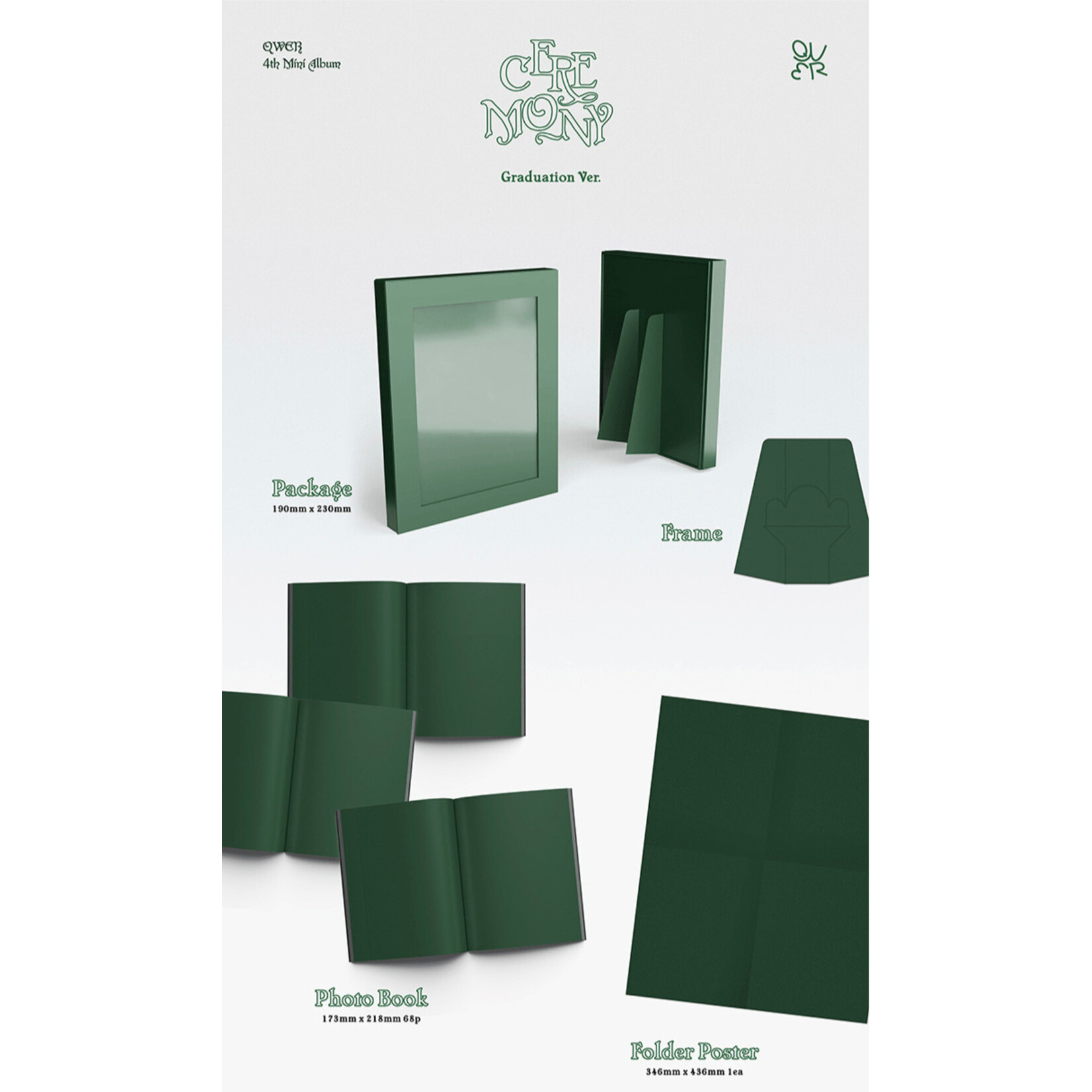 QWER QWER - 4th Mini Ablum [CEREMONY] (Photobook Ver.) + Weverse Gift (WS)