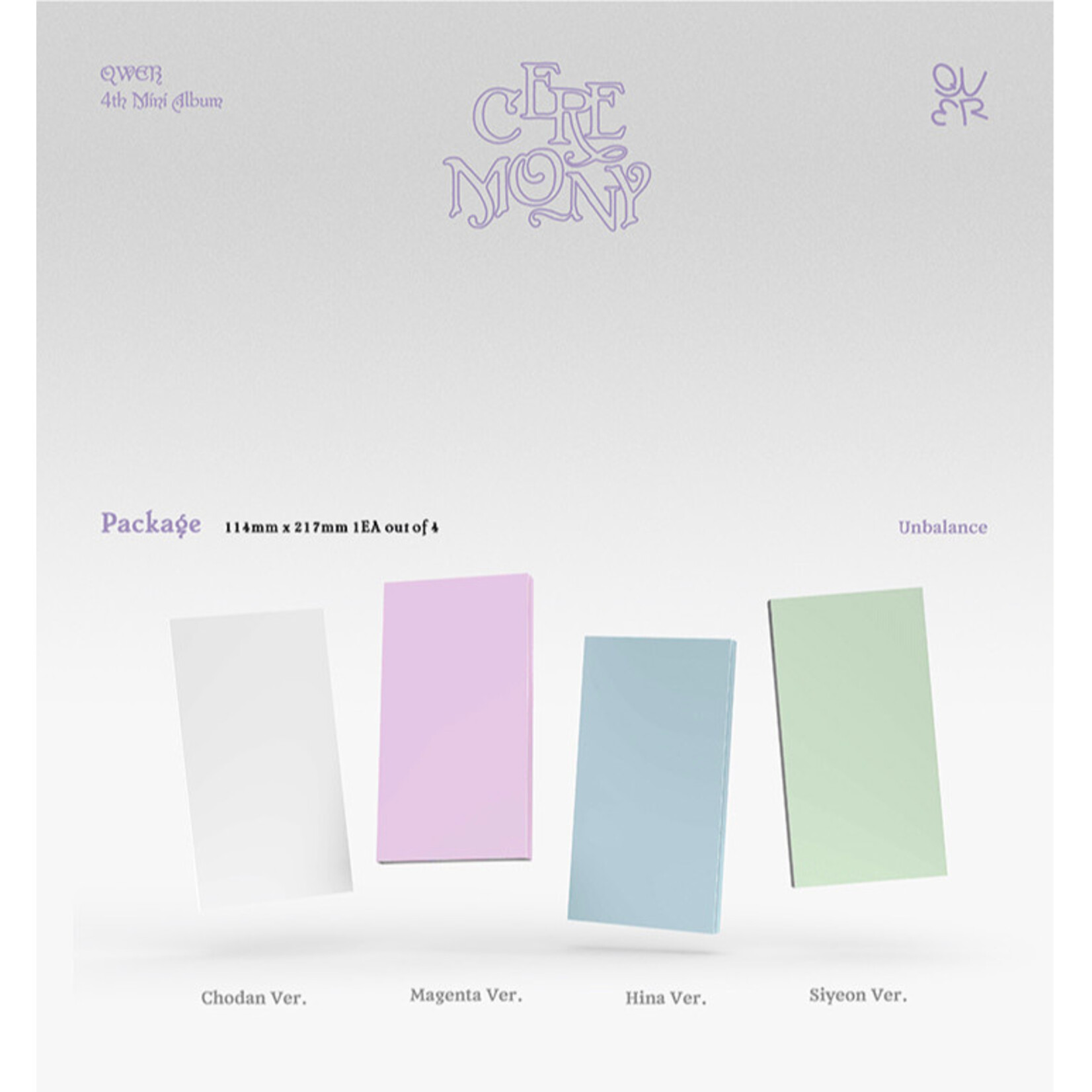 QWER QWER - 4th Mini Ablum [CEREMONY] (Booklet Ver.) + Weverse Gift (WS)