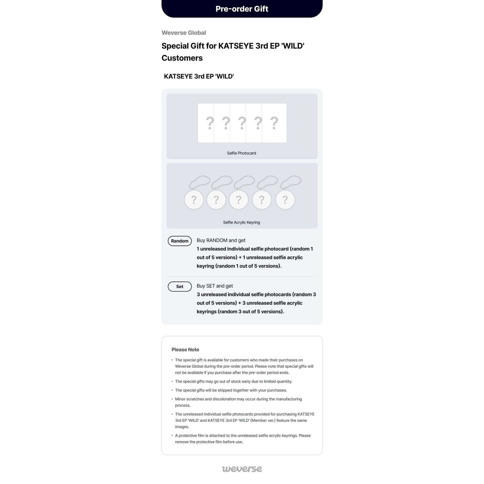 Katseye KATSEYE - 'WILD' (Photobook Ver.) + Weverse Gift (WS)