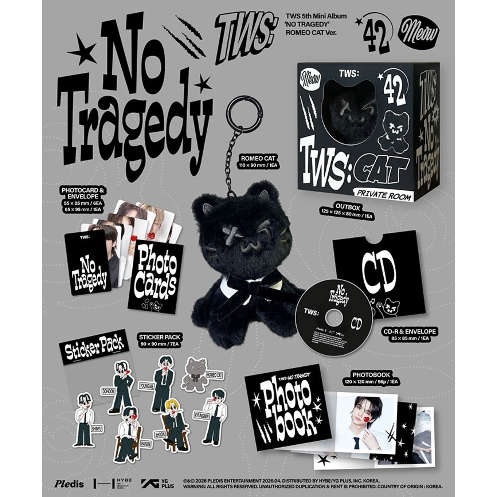 TWS TWS - 5th Mini Album ‘NO TRAGEDY’ ROMEO CAT Ver.