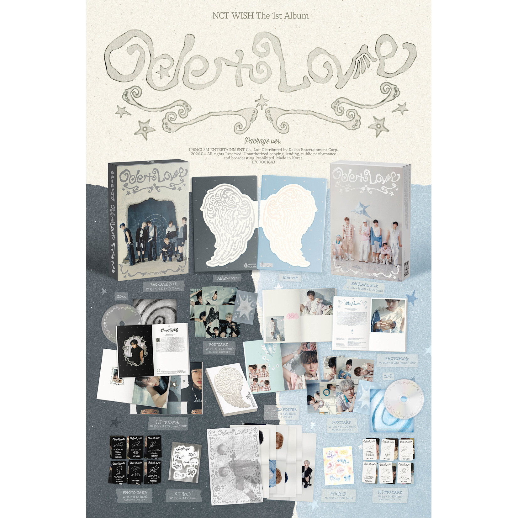 NCT NCT WISH - 1st Album [Ode to Love] (Package Ver.)