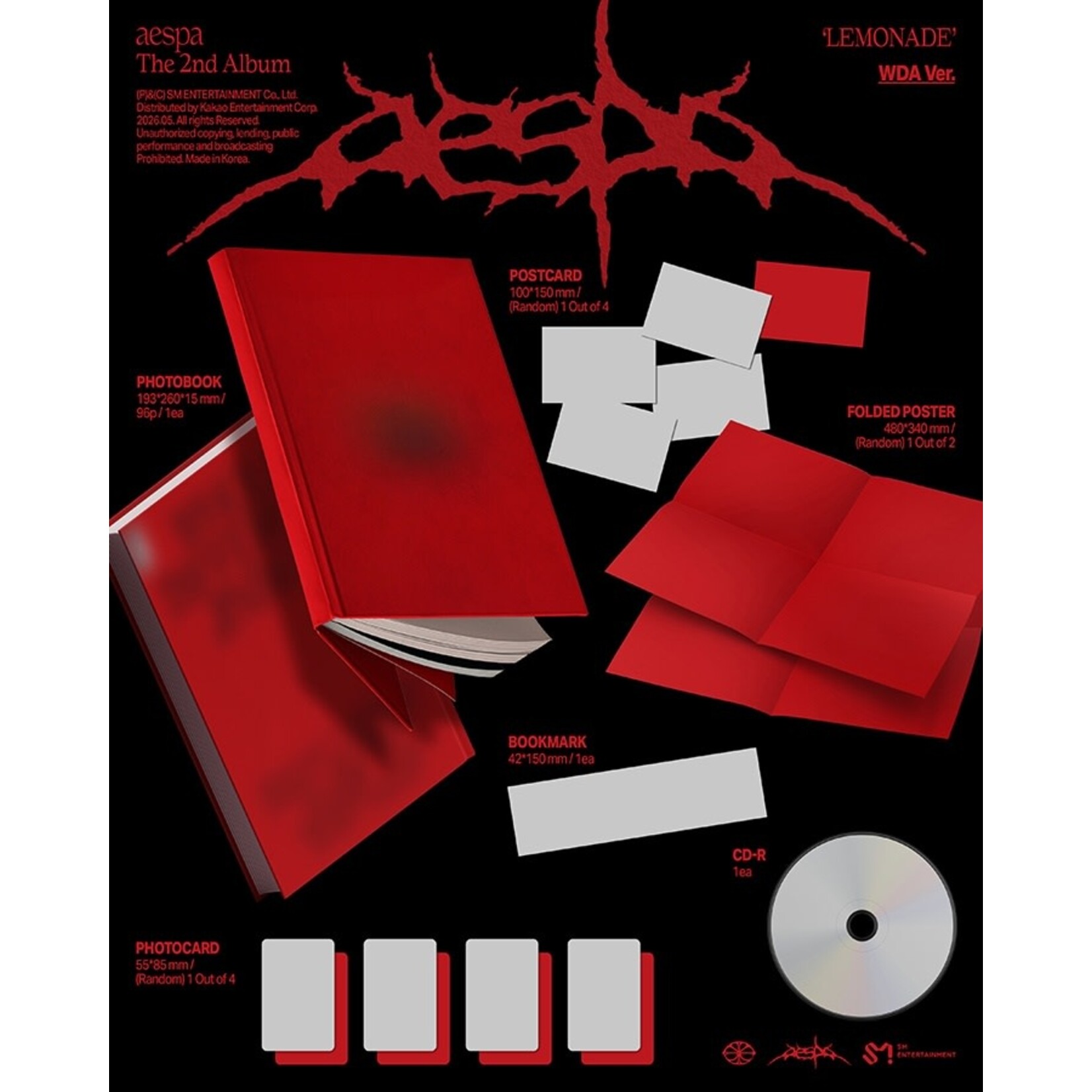 Aespa aespa - 2ND ALBUM [LEMONADE] (WDA Ver.)