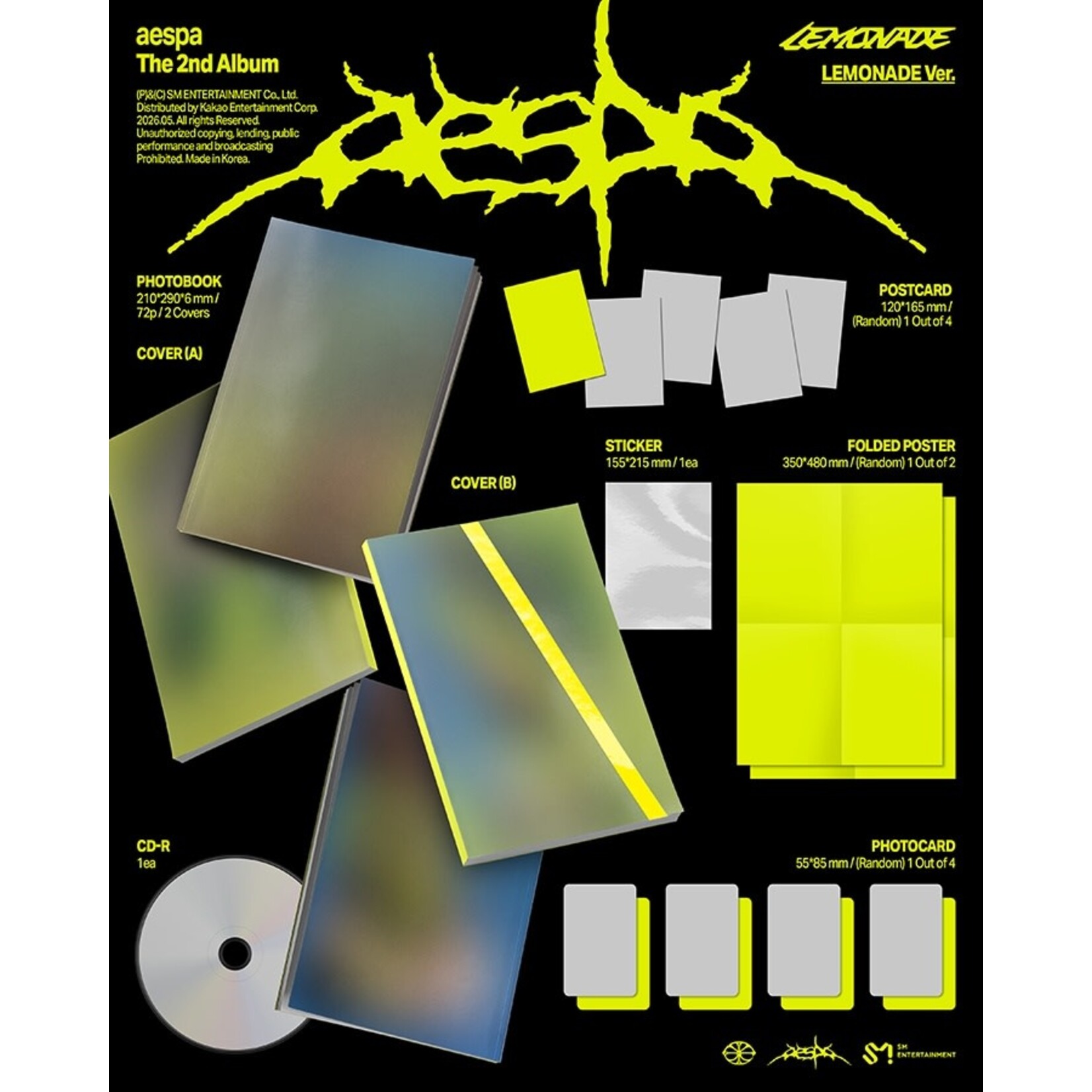 Aespa aespa - 2ND ALBUM [LEMONADE] (LEMONADE Ver.)