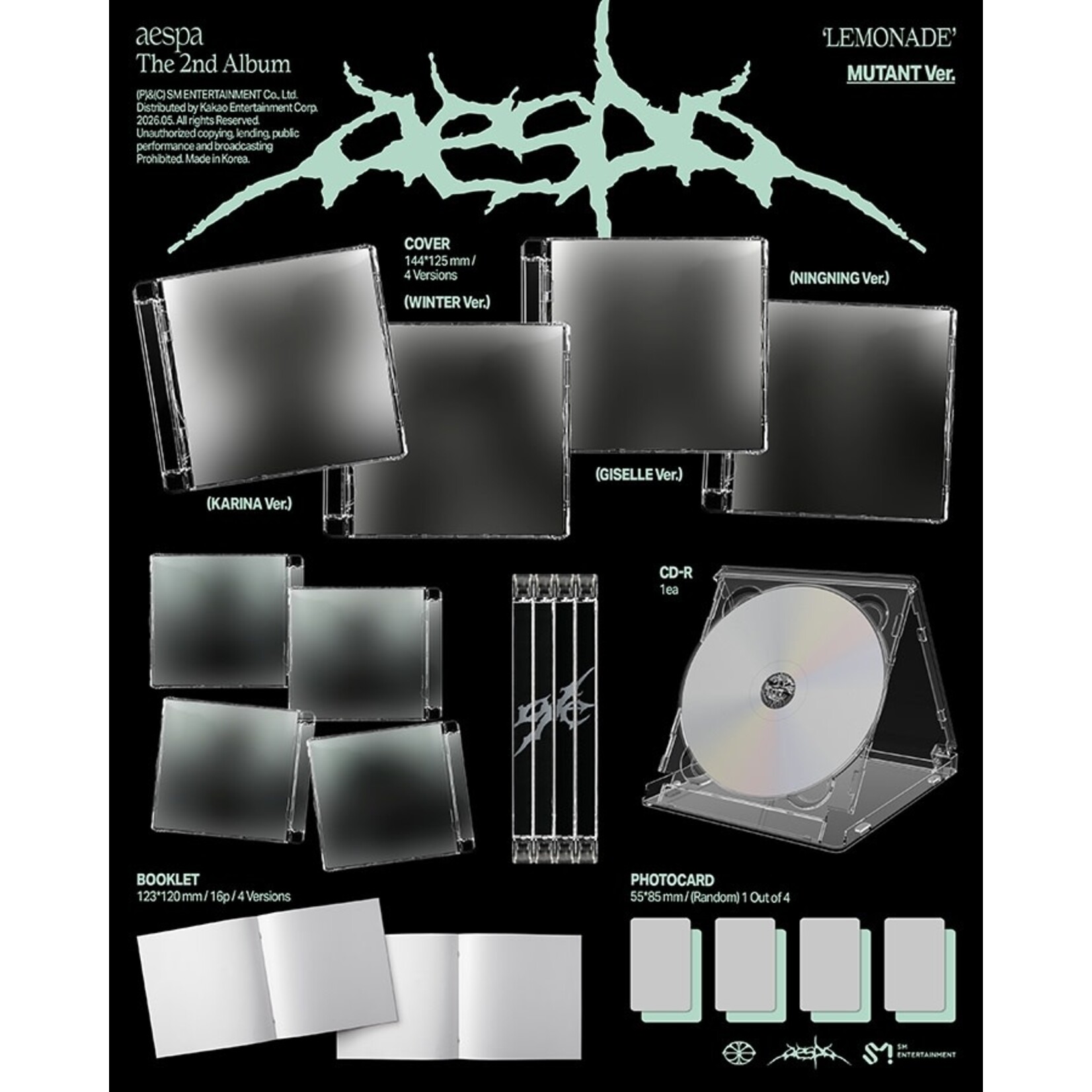 Aespa aespa - 2ND ALBUM [LEMONADE] (MUTANT Ver.)