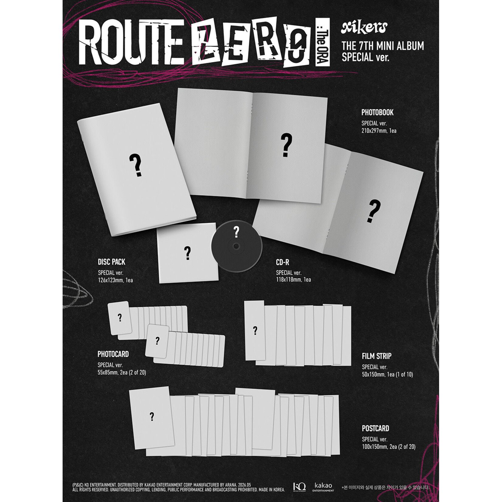 Xikers xikers - THE 7TH MINI ALBUM [ROUTE ZERO : The ORA] (Special ver.)