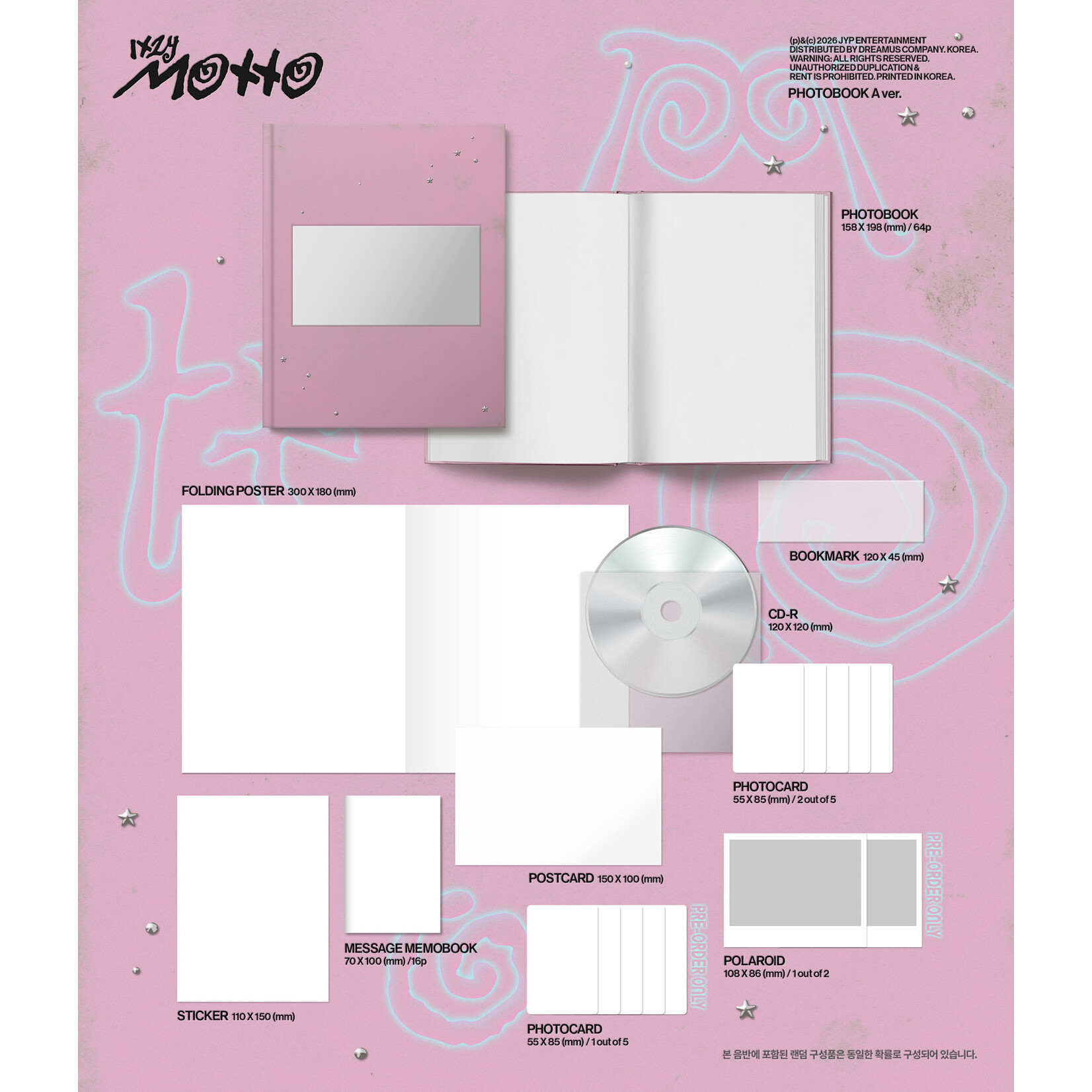 Itzy ITZY - [MOTTO] (Photobook Ver.) + Random Photocard (APPLE MUSIC)