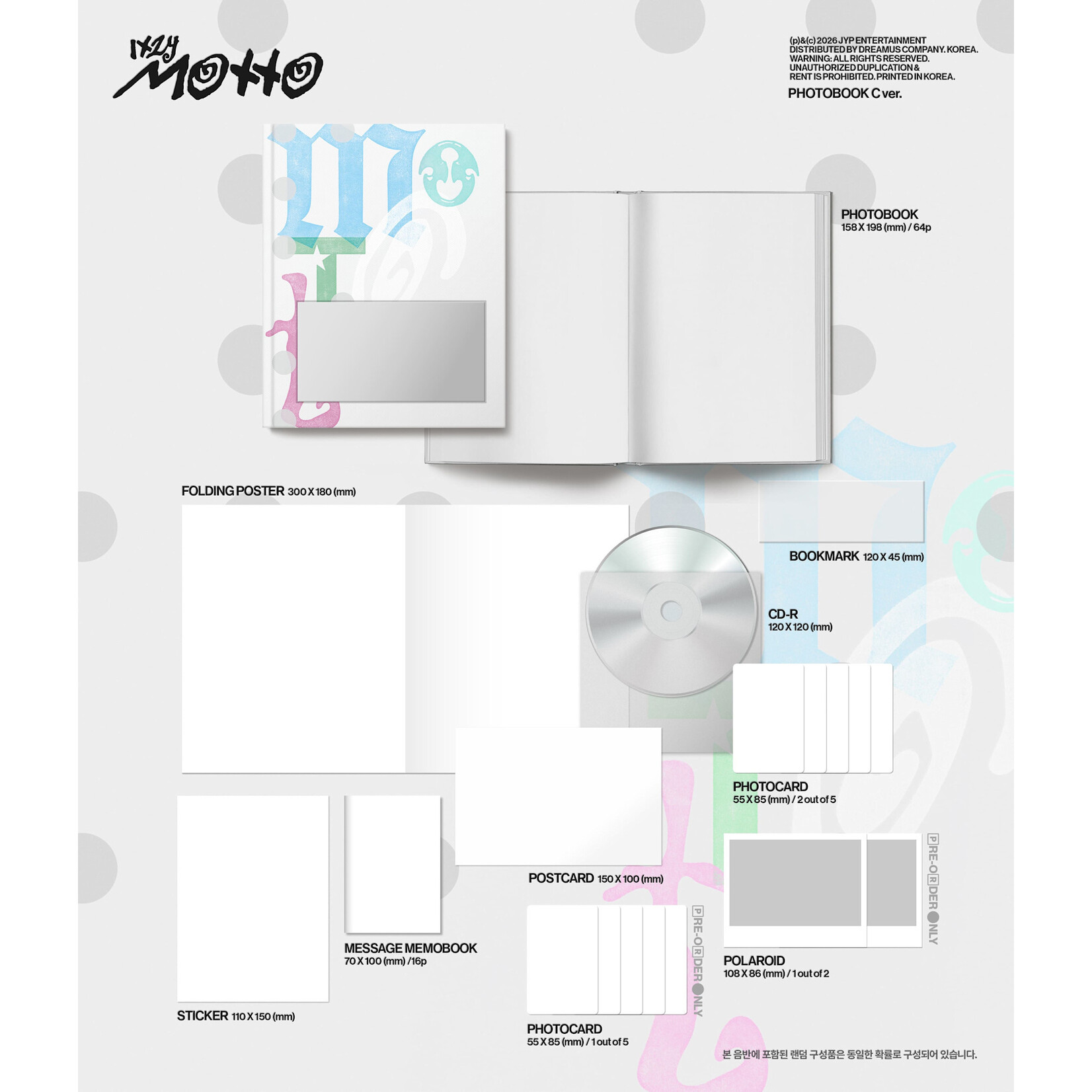 Itzy ITZY - [MOTTO] (Photobook Ver.) + Random Photocard (APPLE MUSIC)