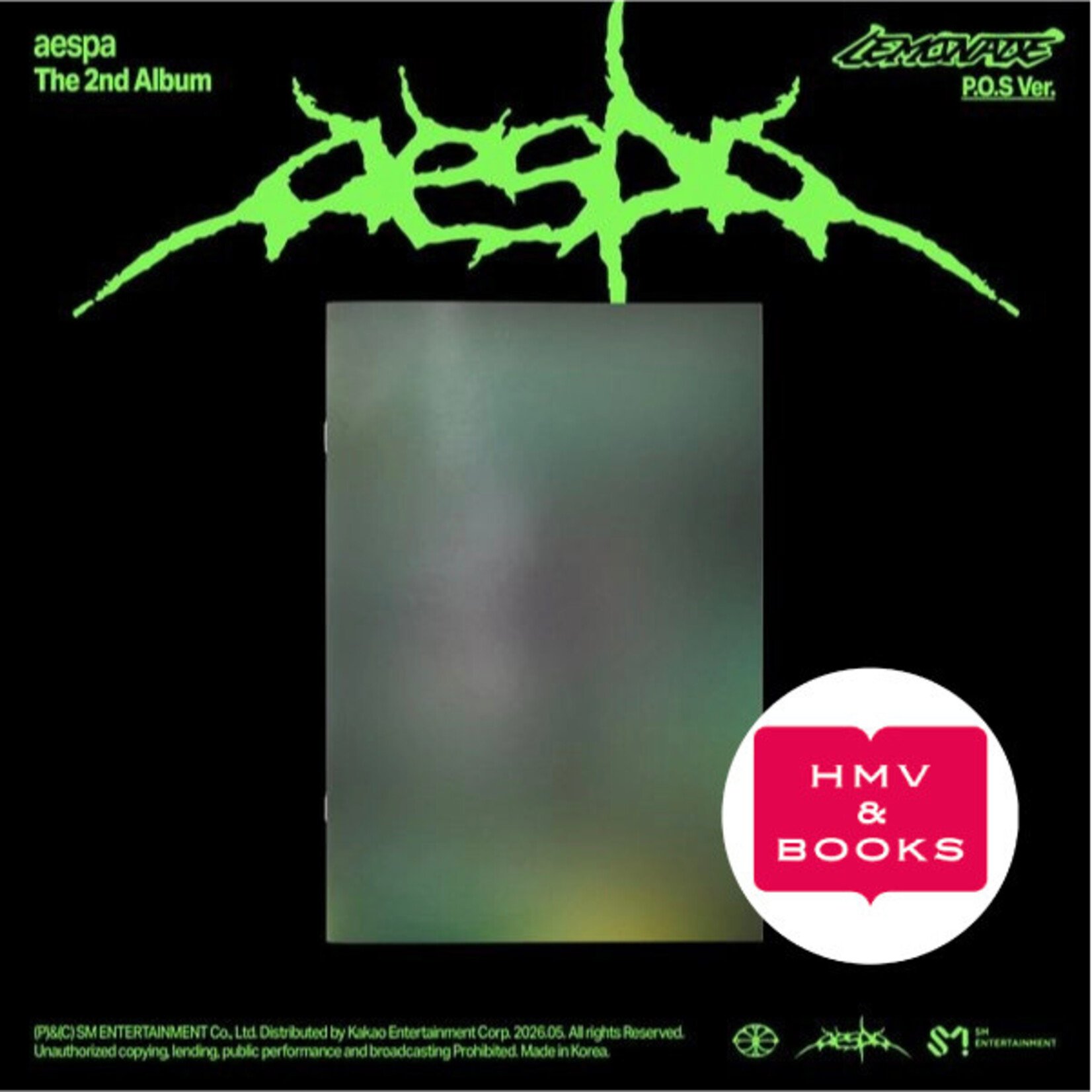 Aespa aespa - 2ND ALBUM [LEMONADE] (P.O.S Ver.) + Random Photocard (HMV)