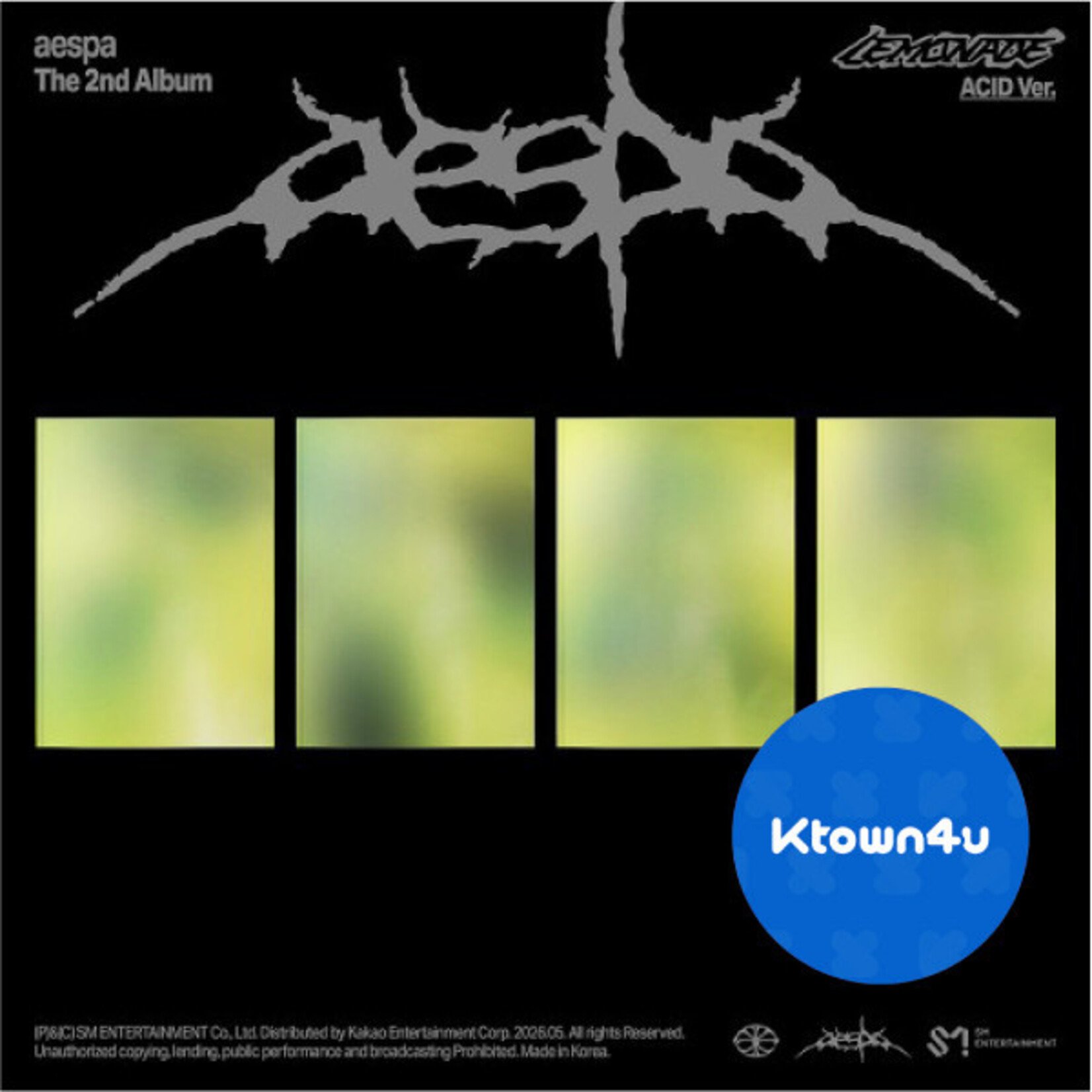 Aespa aespa - 2ND ALBUM [LEMONADE] (ACID Ver.) + Random Photocard (KTOWN4U)
