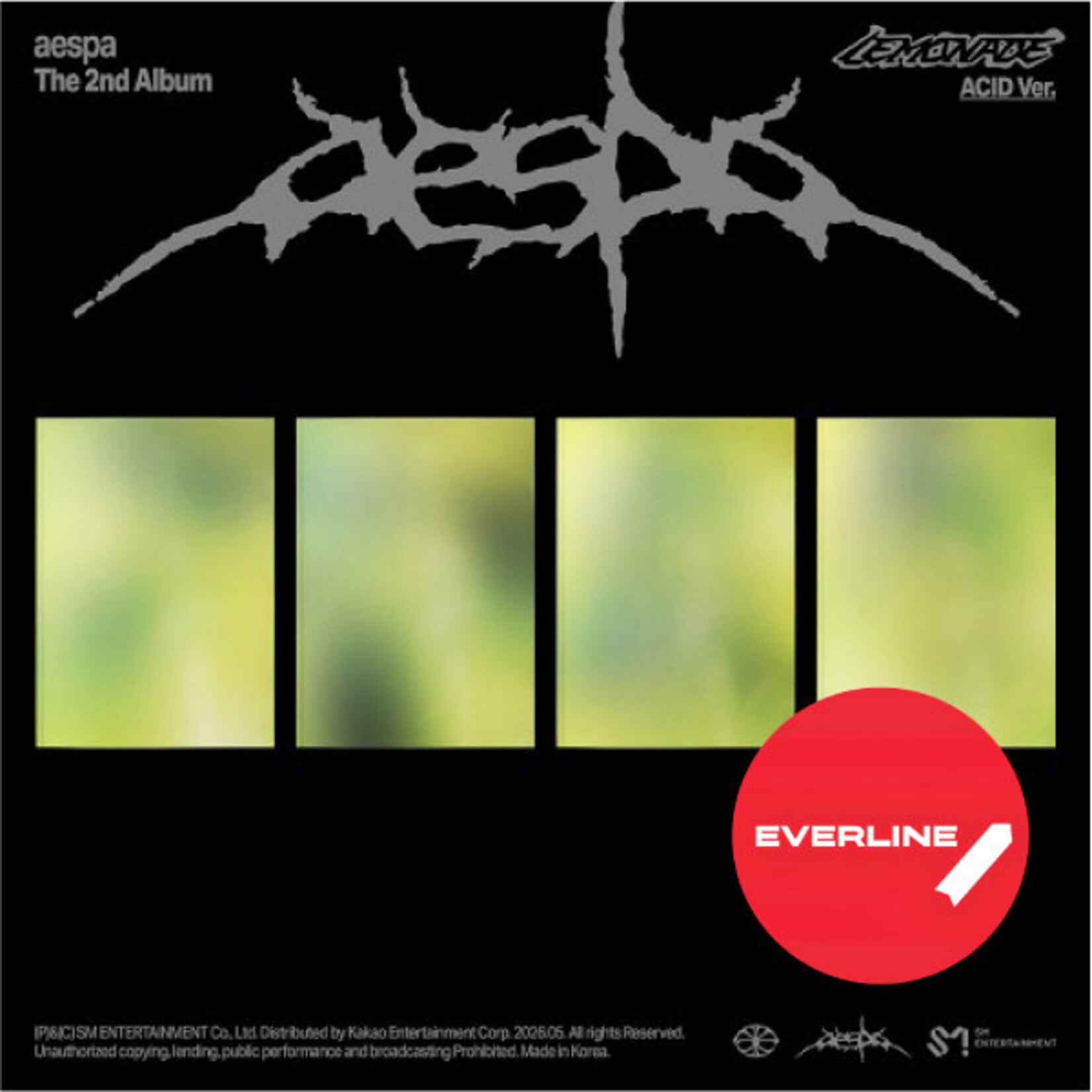 Aespa aespa - 2ND ALBUM [LEMONADE] (ACID Ver.) + Random Photocard (EVERLINE)