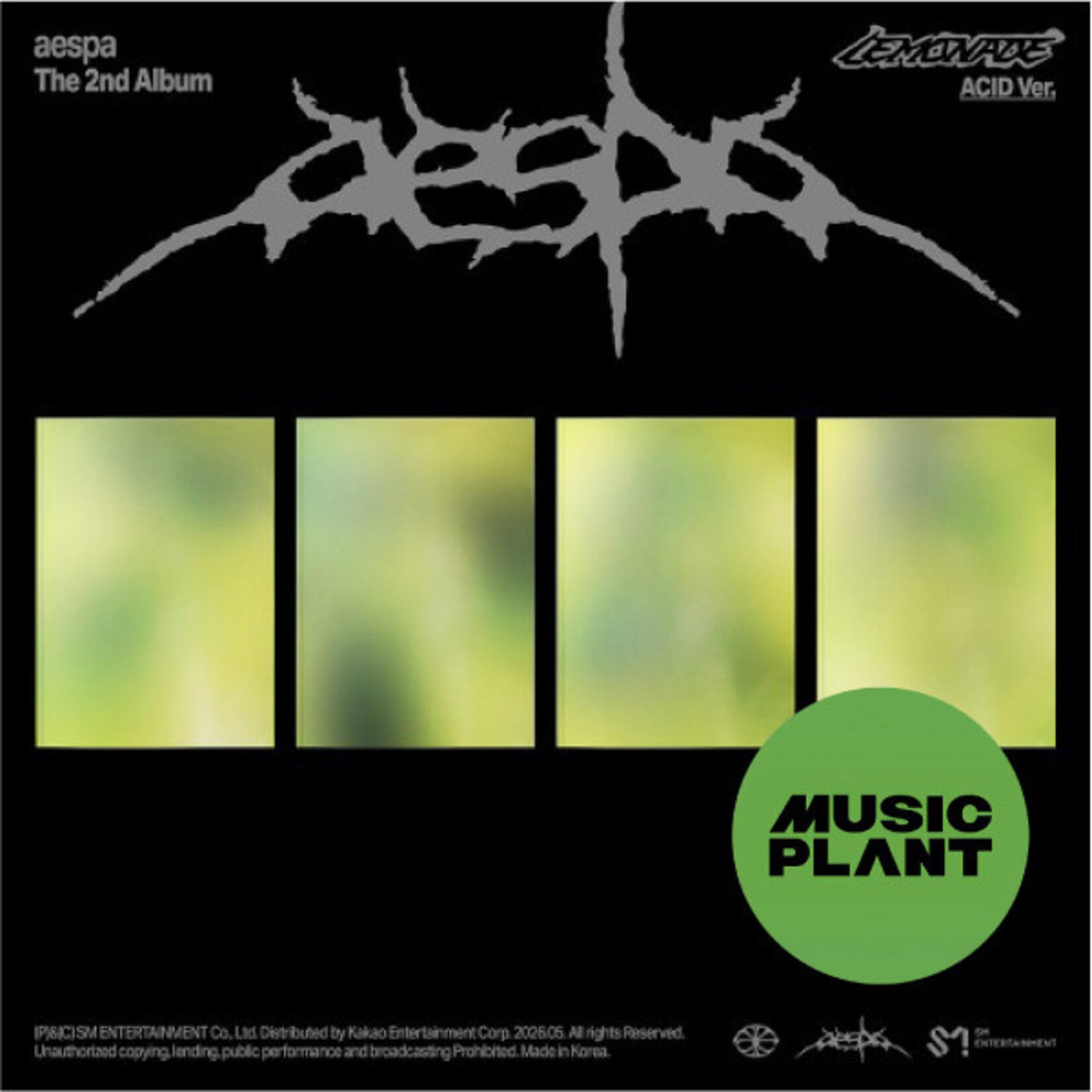 Aespa aespa - 2ND ALBUM [LEMONADE] (ACID Ver.) + Random Photocard (MUSICPLANT)