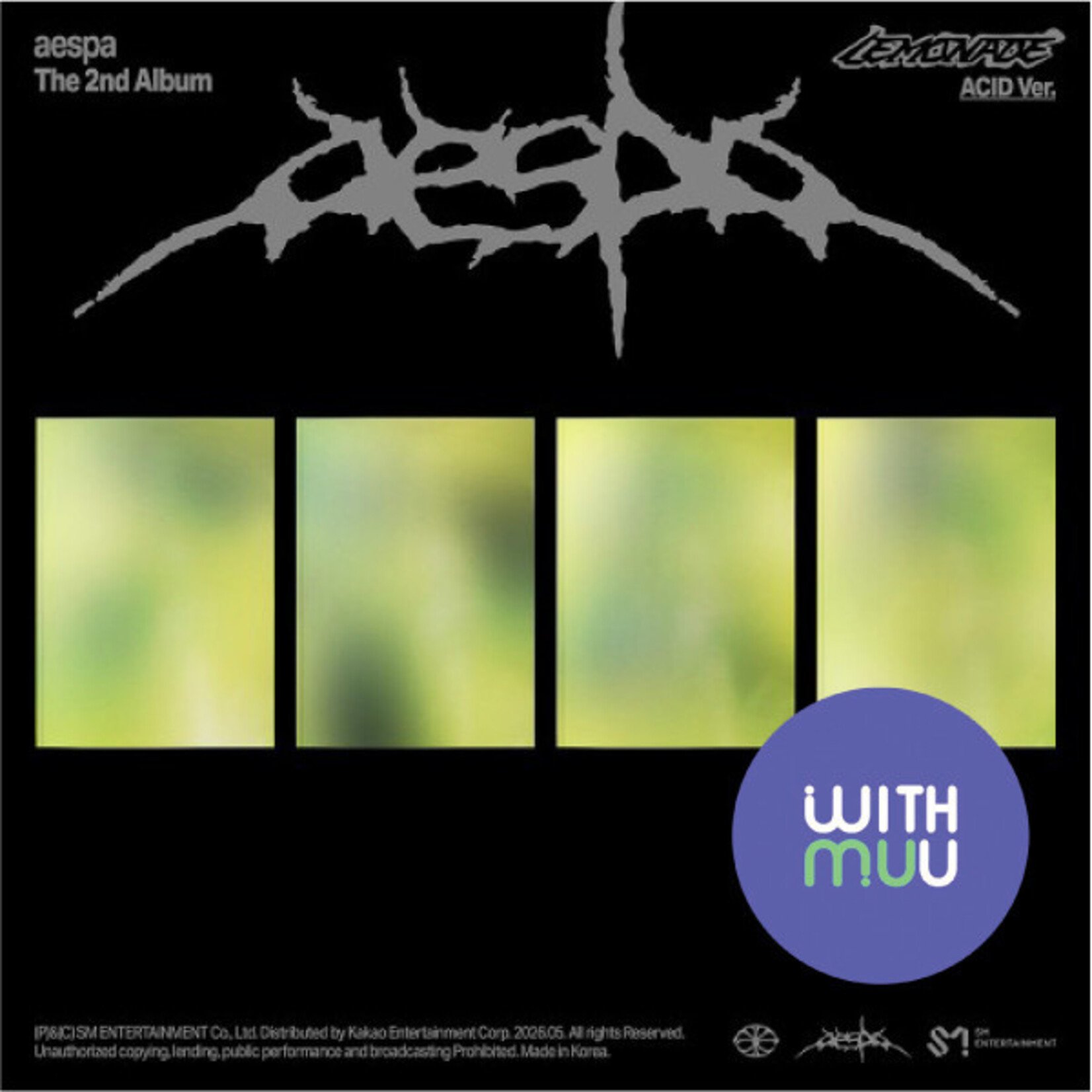 Aespa aespa - 2ND ALBUM [LEMONADE] (ACID Ver.) + Random Photocard (WITHMUU)