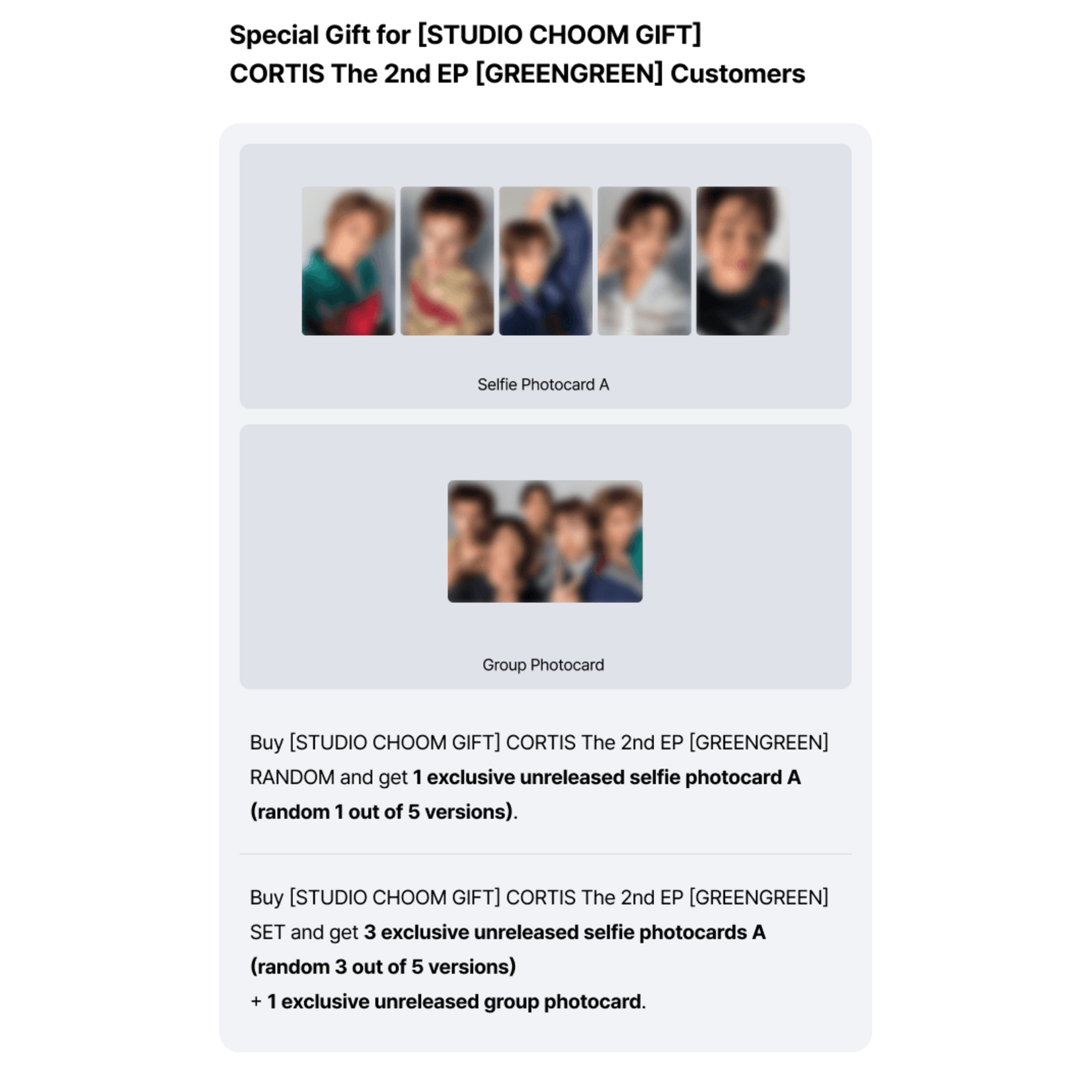 CORTIS [STUDIO CHOOM GIFT] CORTIS - The 2nd EP [GREENGREEN] (Photobook Ver.) + Weverse Gift (WS)