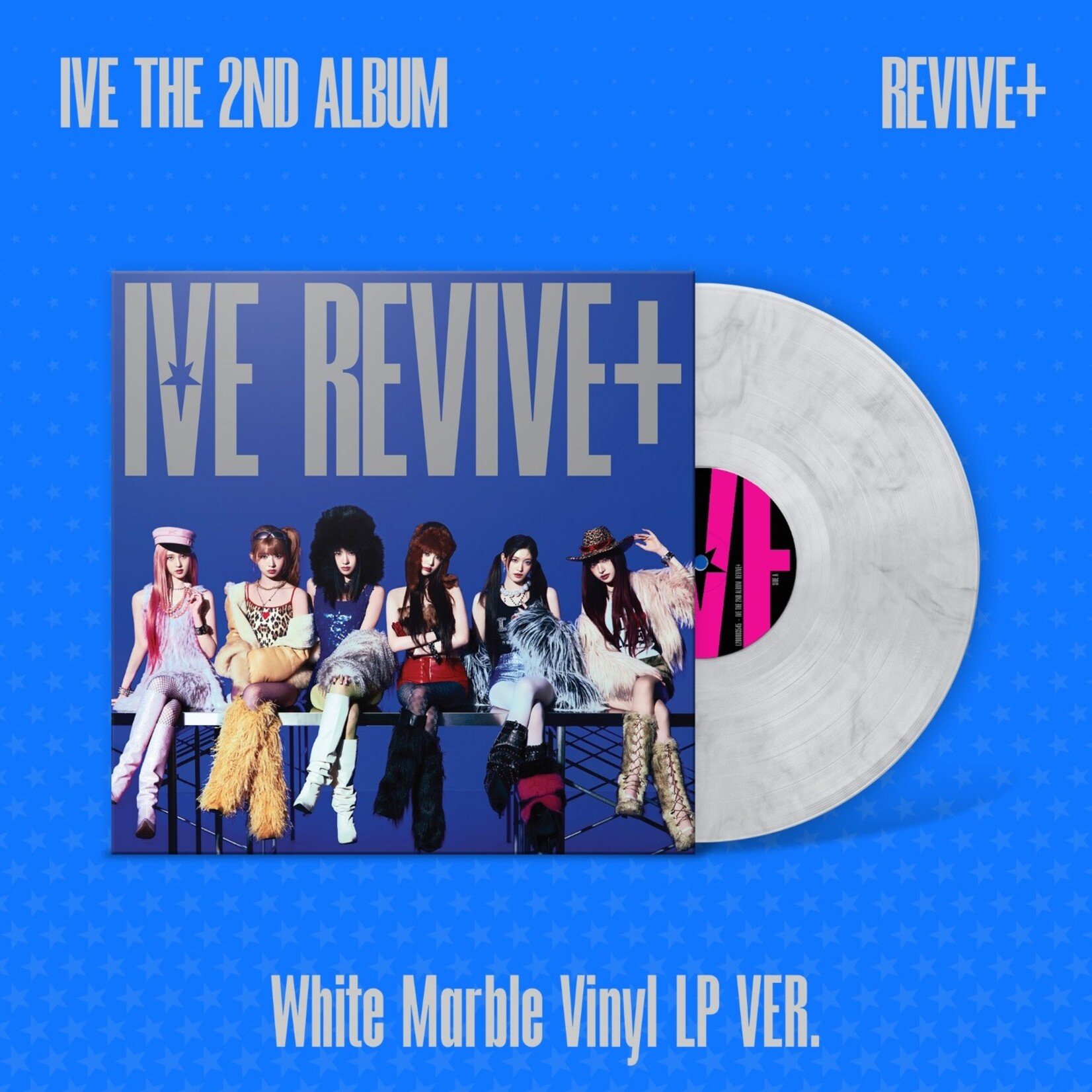 Ive IVE - THE 2ND ALBUM [REVIVE+] (White Marble Vinyl LP VER.) (LP)