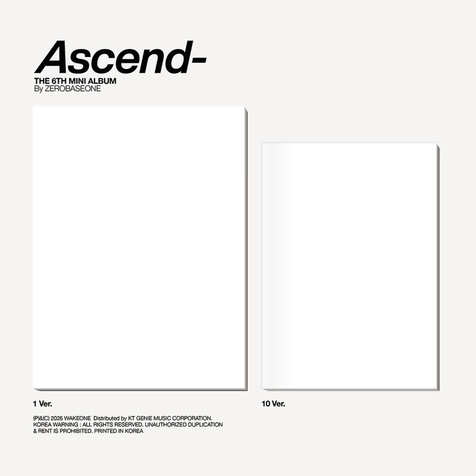 ZeroBaseOne ZEROBASEONE - The 6th Mini Album [Ascend-] (Photobook Ver. )