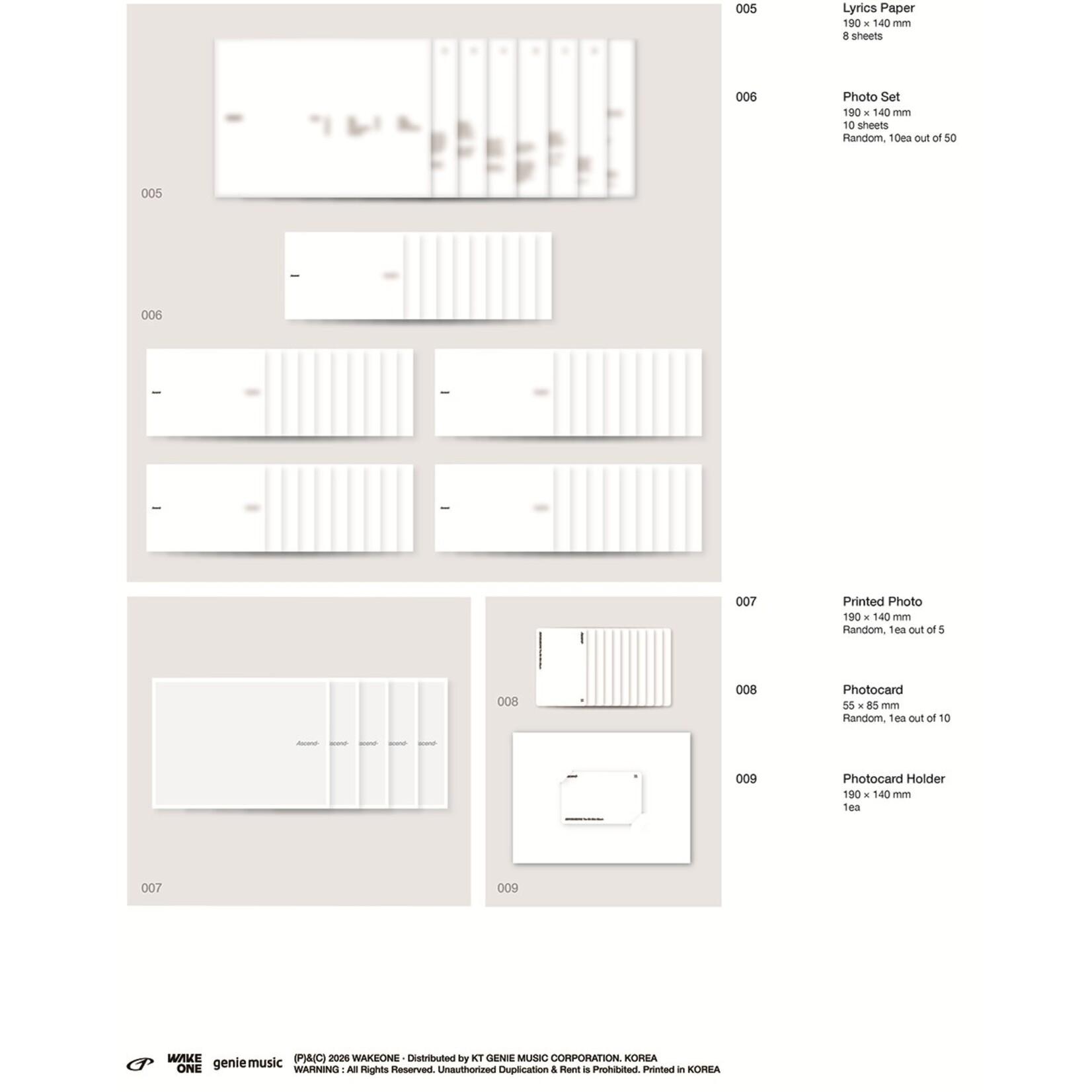 ZeroBaseOne ZEROBASEONE - The 6th Mini Album [Ascend-] (11 Ver.)