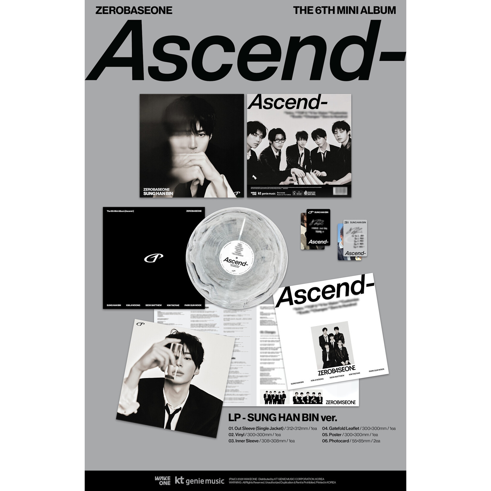 ZeroBaseOne ZEROBASEONE - The 6th Mini Album [Ascend-] (LP ver.)