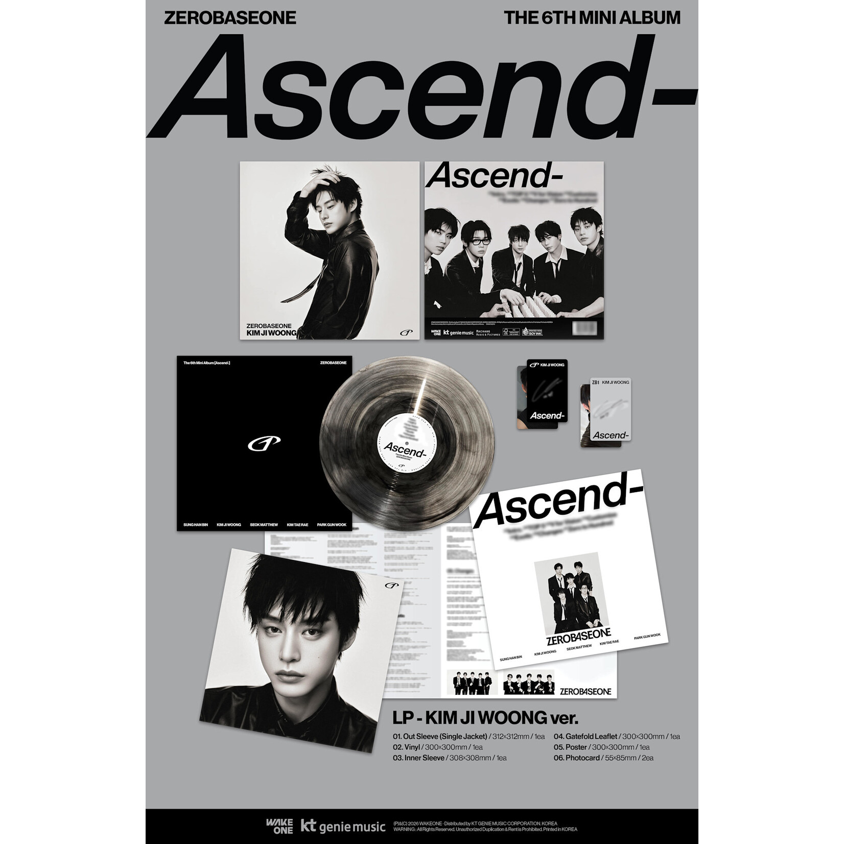 ZeroBaseOne ZEROBASEONE - The 6th Mini Album [Ascend-] (LP ver.)