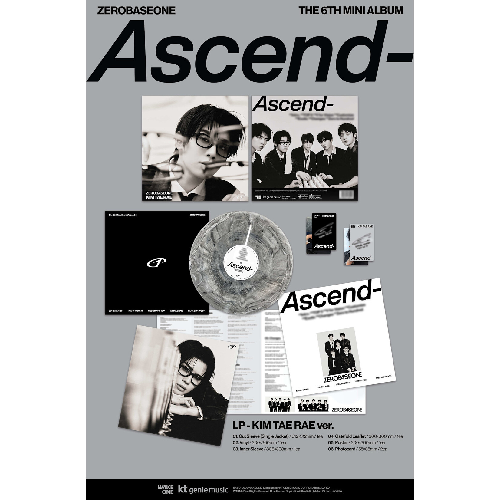 ZeroBaseOne ZEROBASEONE - The 6th Mini Album [Ascend-] (LP ver.)