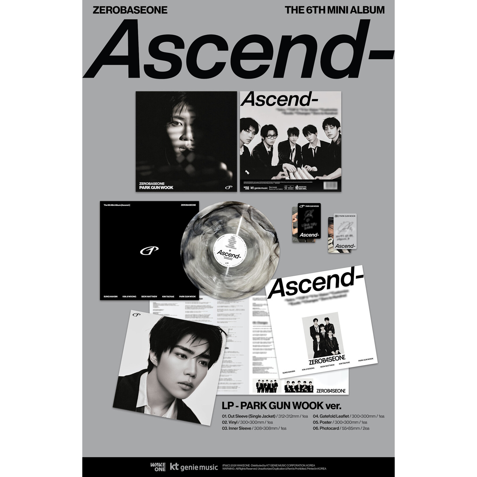 ZeroBaseOne ZEROBASEONE - The 6th Mini Album [Ascend-] (LP ver.)