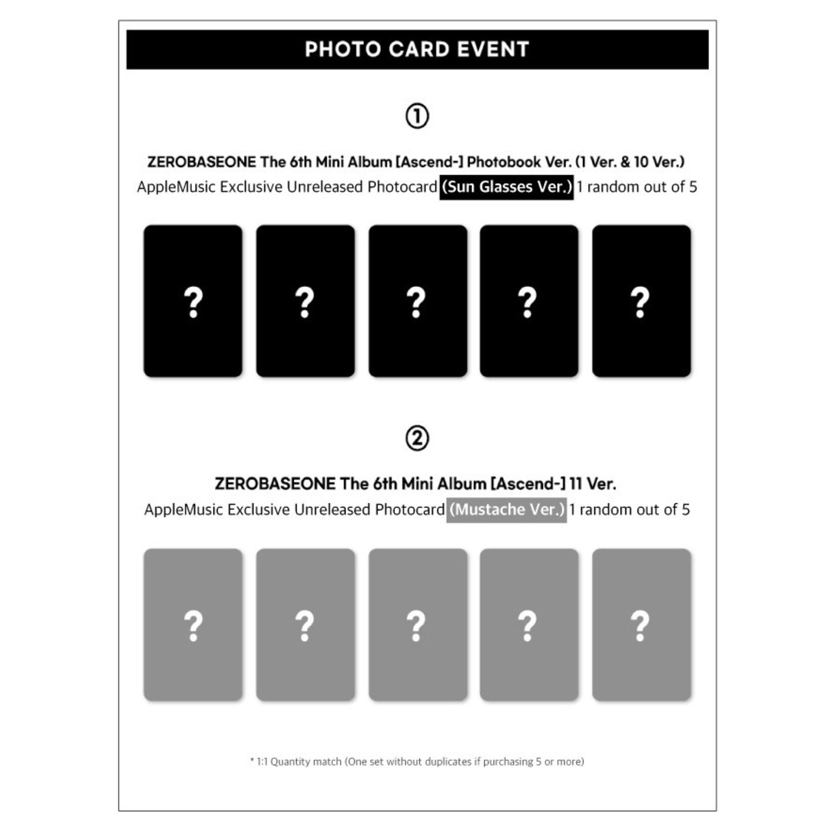 ZeroBaseOne ZEROBASEONE - The 6th Mini Album [Ascend-] (Photobook Ver. ) + Random Photocard (APPLE MUSIC)