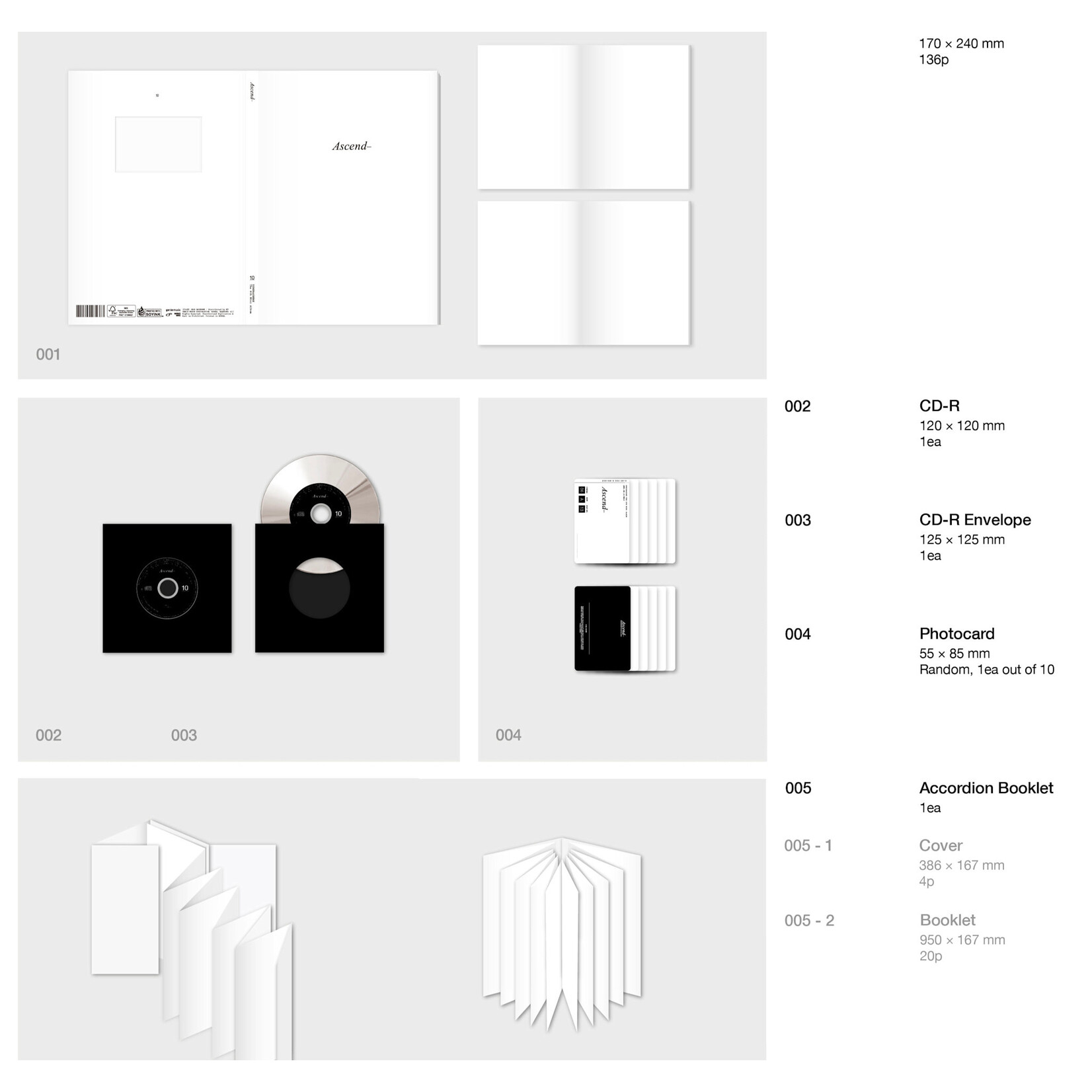ZeroBaseOne ZEROBASEONE - The 6th Mini Album [Ascend-] (Photobook Ver. ) + Random Photocard (APPLE MUSIC)