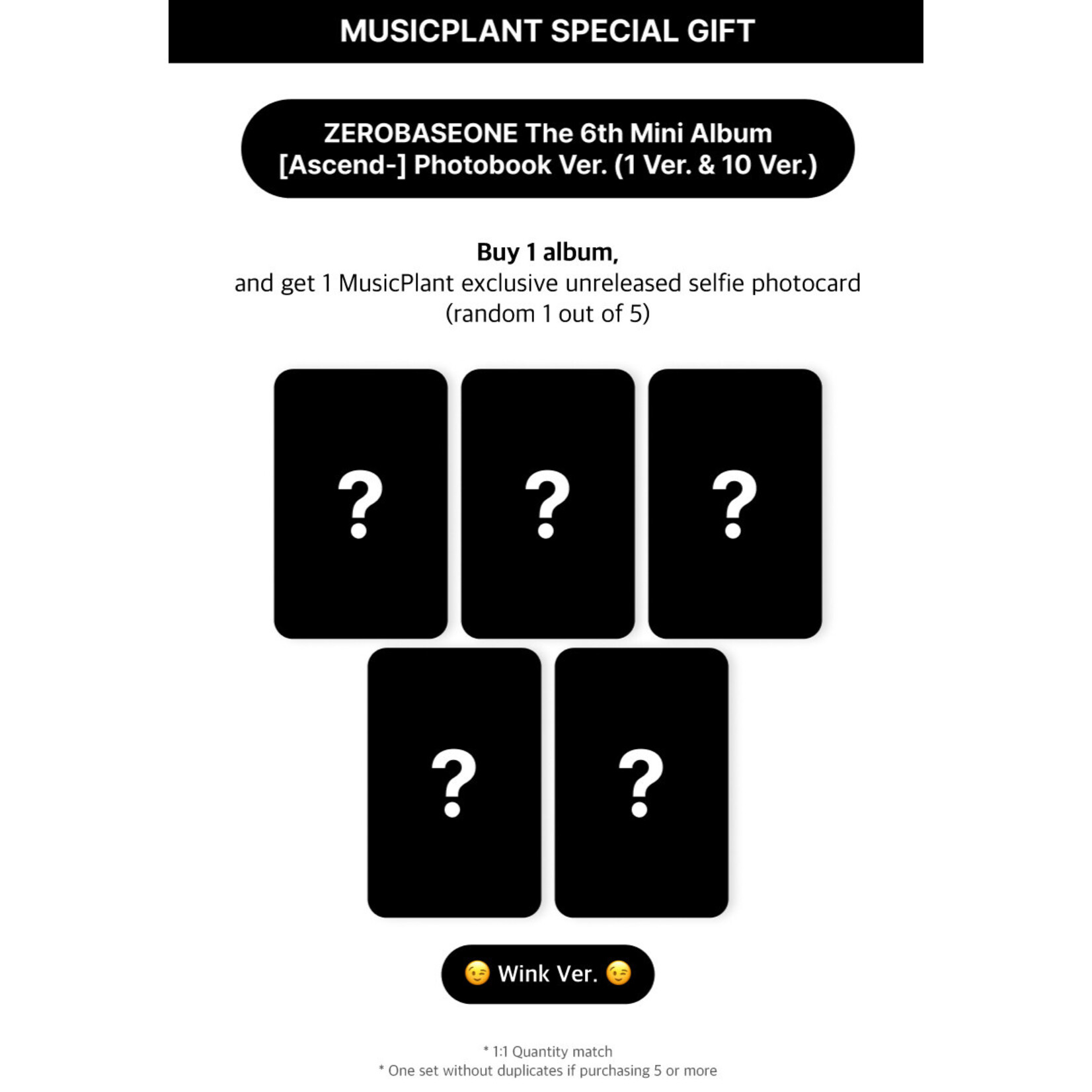 ZeroBaseOne ZEROBASEONE - The 6th Mini Album [Ascend-] (Photobook Ver. ) + Random Photocard (MUSICPLANT)