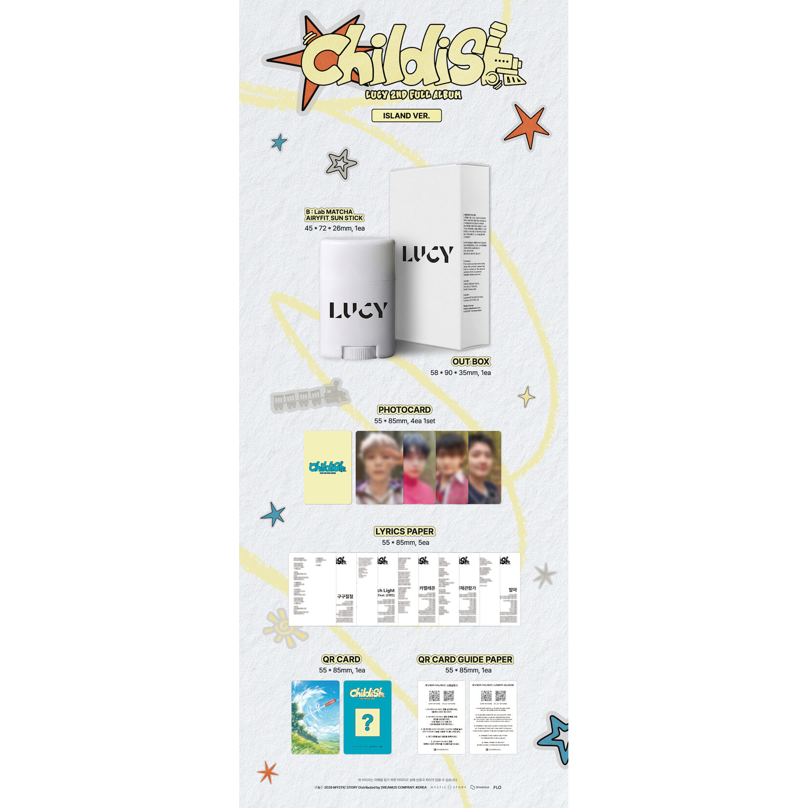 LUCY LUCY - 2nd Full Album [Childish] (Island Ver.)