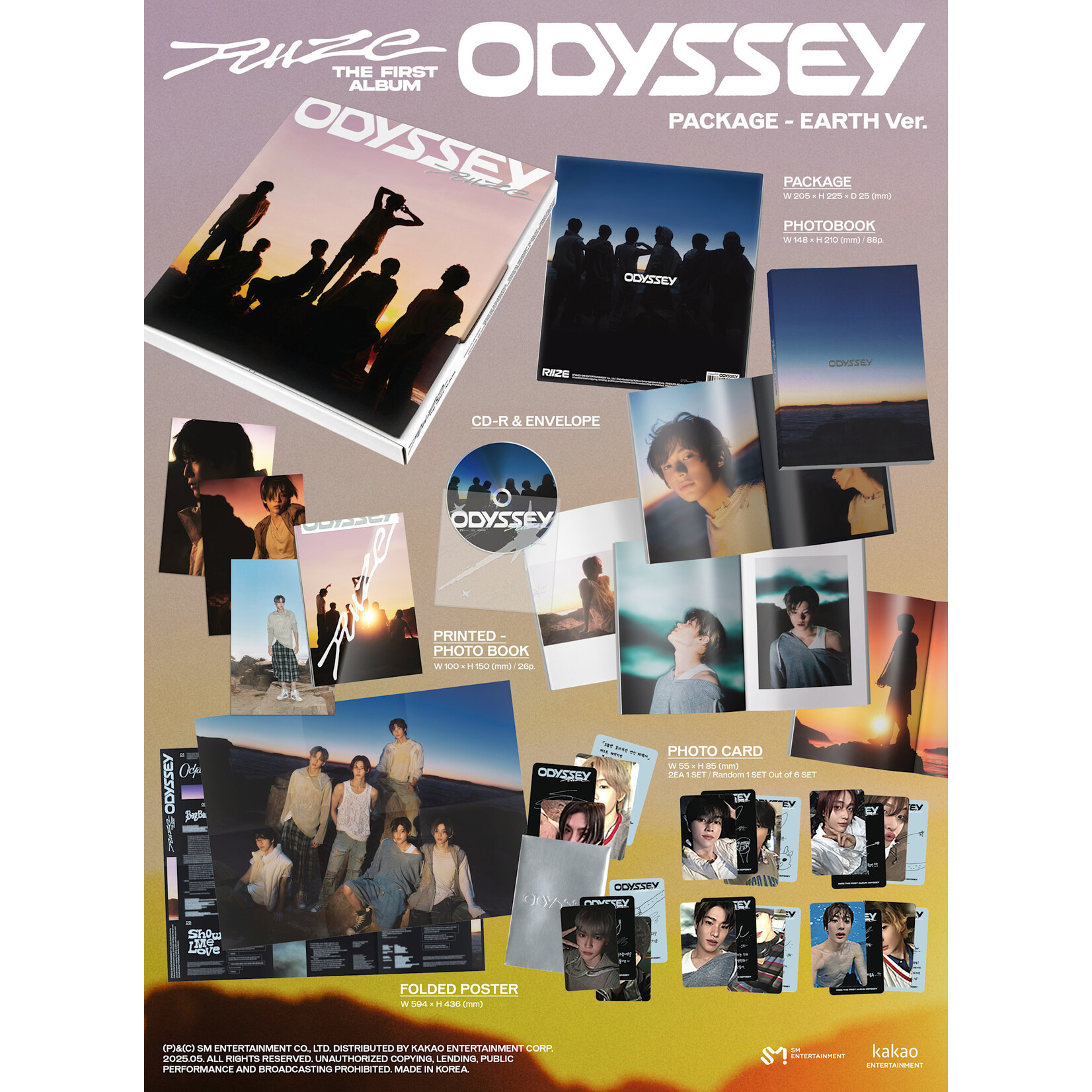Riize RIIZE - 1st Album [ODYSSEY] (PACKAGE Ver.)