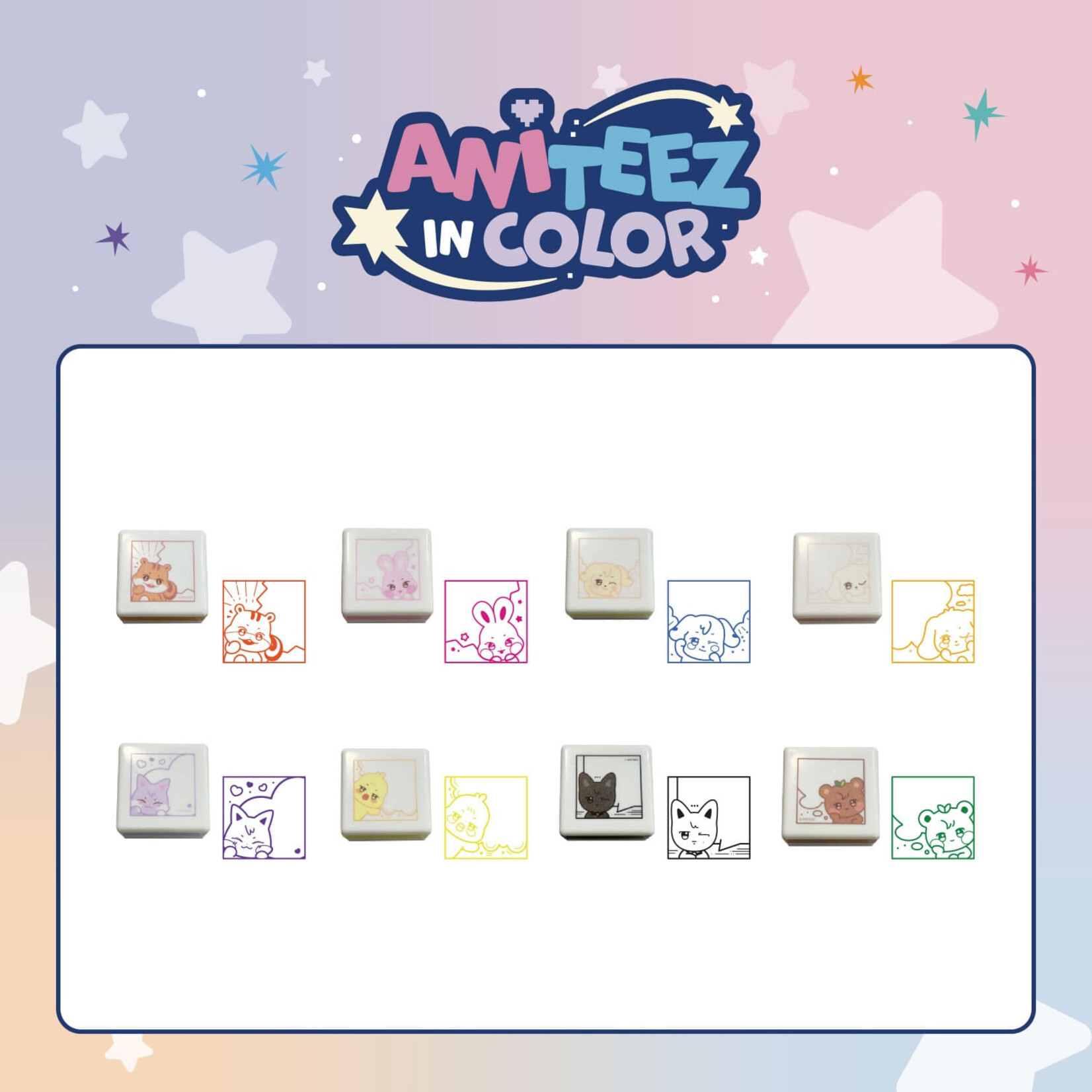 ATEEZ ATEEZ - 'ANITEEZ IN COLOR' MD SPEECH BUBBLE STAMP