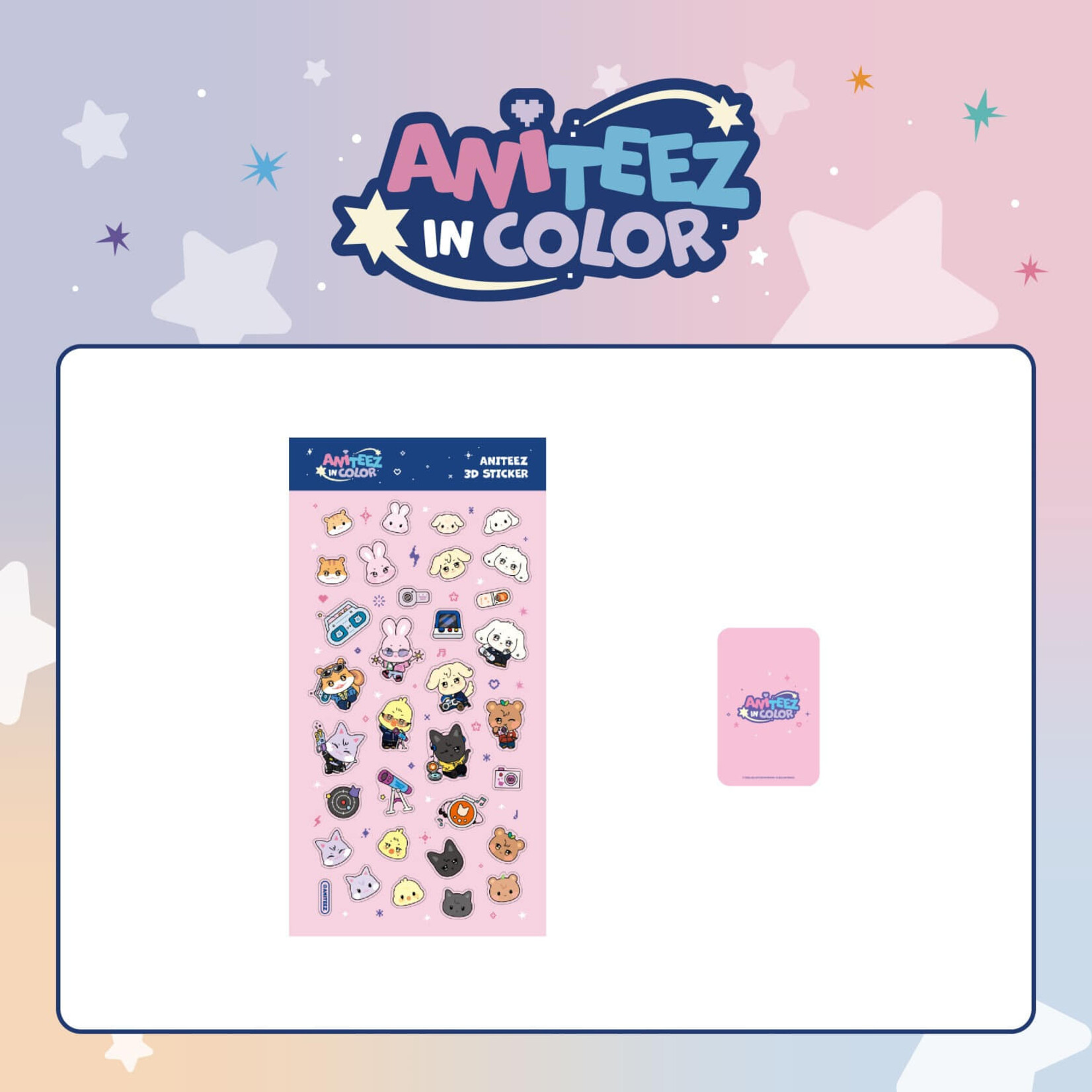 ATEEZ ATEEZ - 'ANITEEZ IN COLOR' MD ANITEEZ 3D STICKER