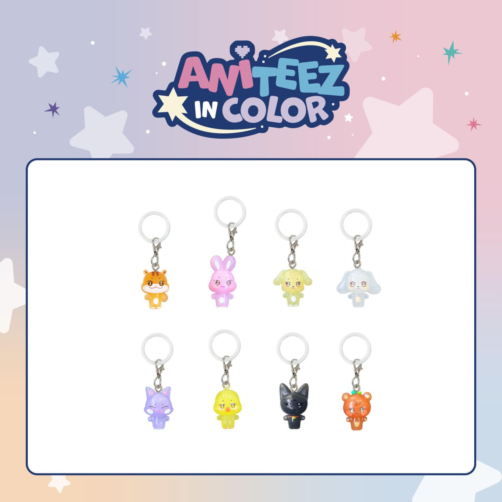 ATEEZ ATEEZ - 'ANITEEZ IN COLOR' MD (RANDOM) CLEAR MASCOT CHARM