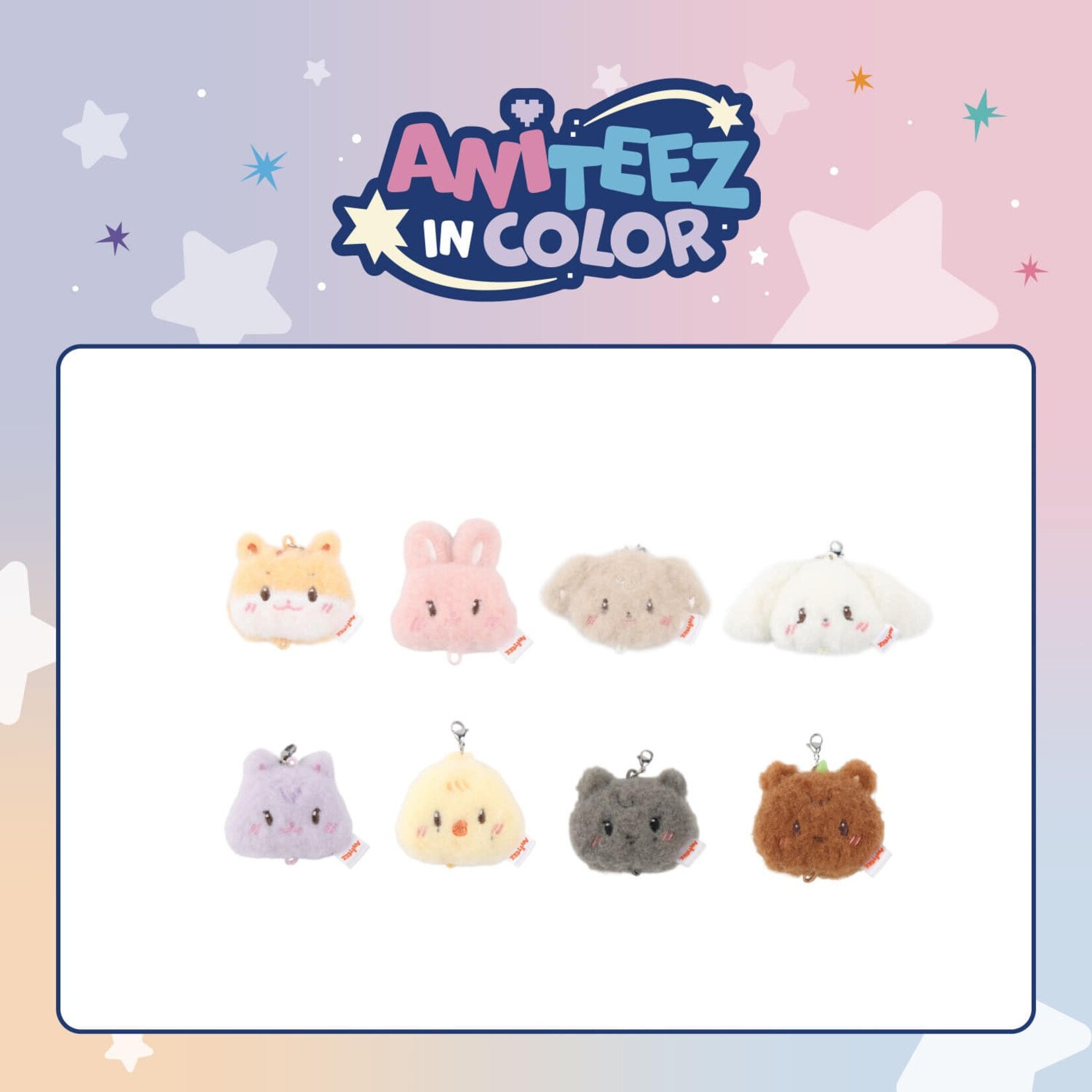 ATEEZ ATEEZ - 'ANITEEZ IN COLOR' MD (RANDOM) LINKABLE FACE KEYRING