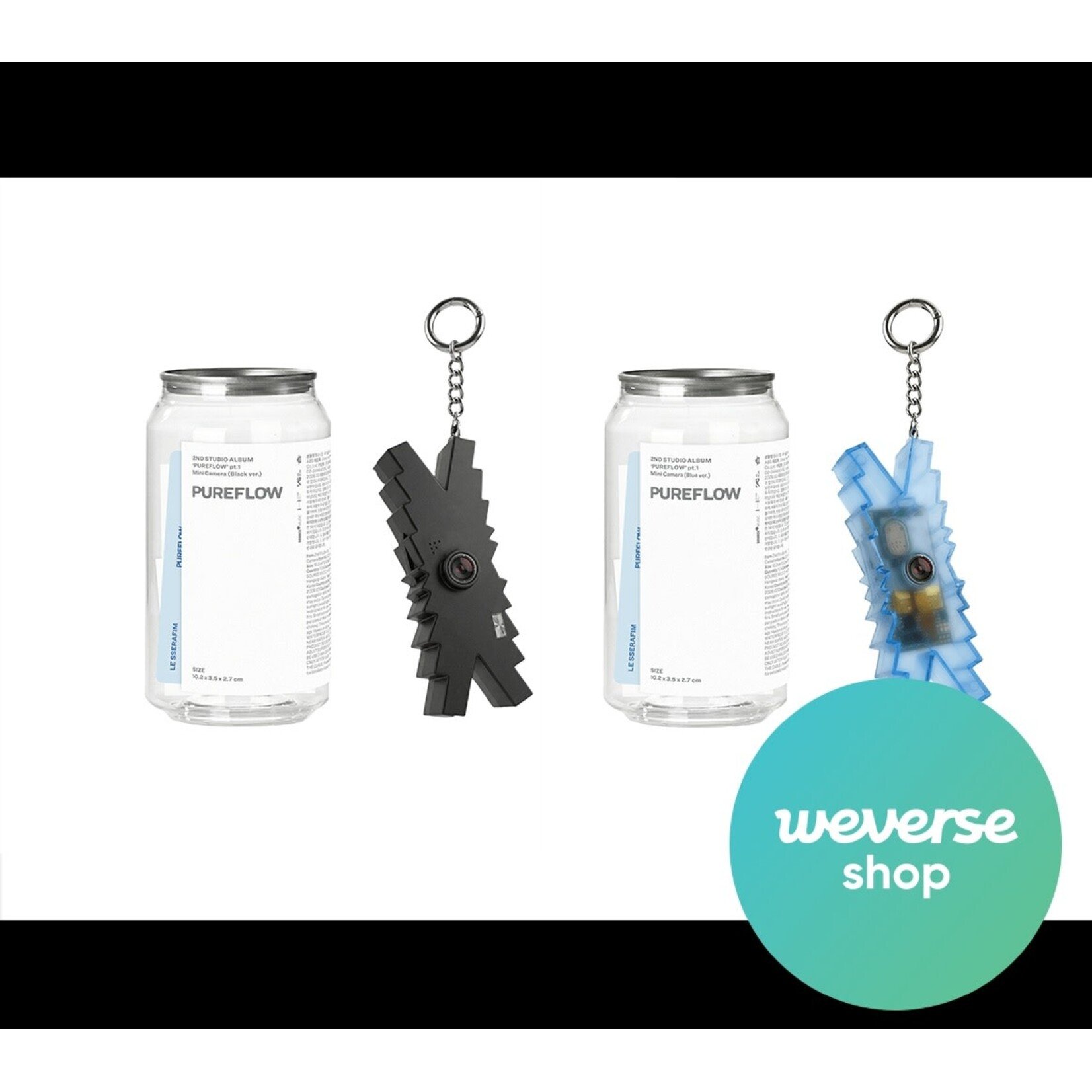 Le Sserafim LE SSERAFIM - 2nd Studio Album [PUREFLOW] pt.1 (Mini Camera ver.) + Weverse Gift (WS)