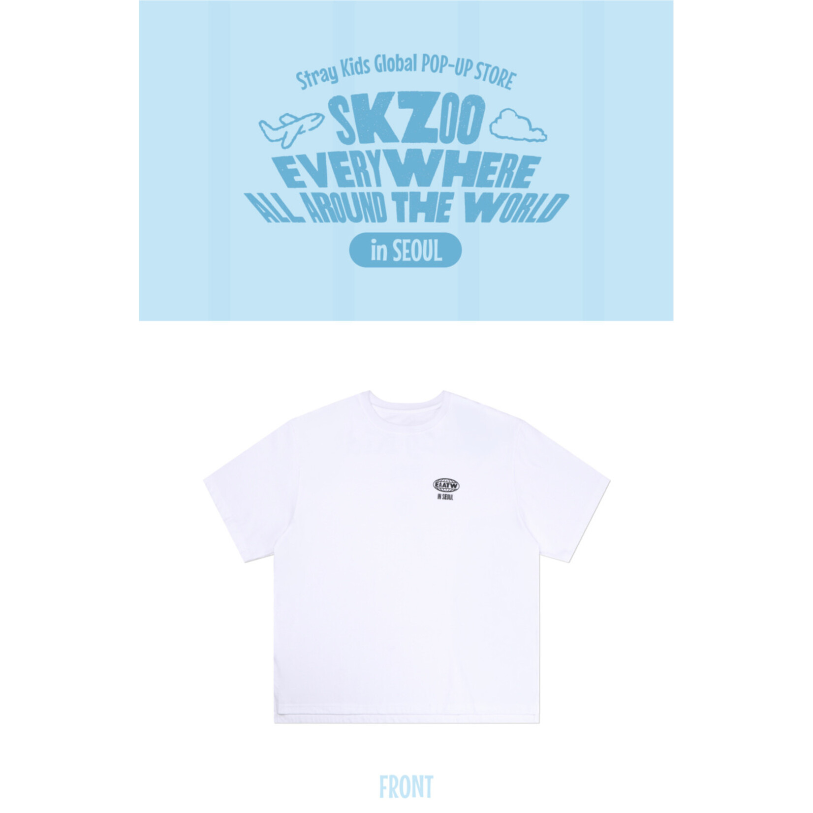 Stray Kids Stray Kids - SKZOO Everywhere All Around The World : T-SHIRT SEOUL Ver.
