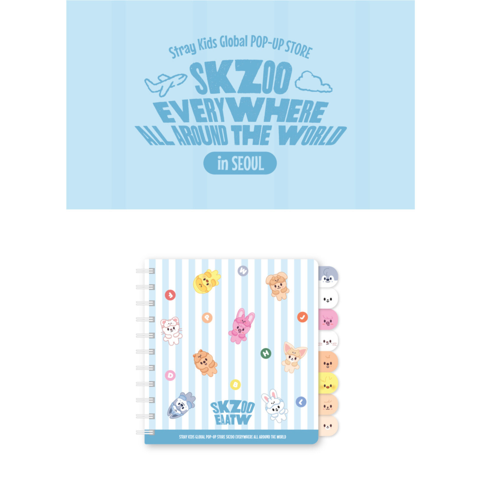 Stray Kids Stray Kids - SKZOO Everywhere All Around The World : SKZOO INDEX NOTE SEOUL Ver.